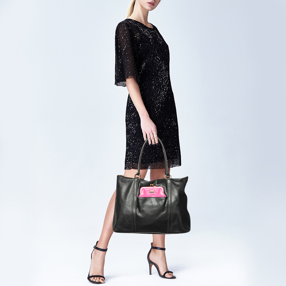 

Dolce & Gabbana Black Leather Tote