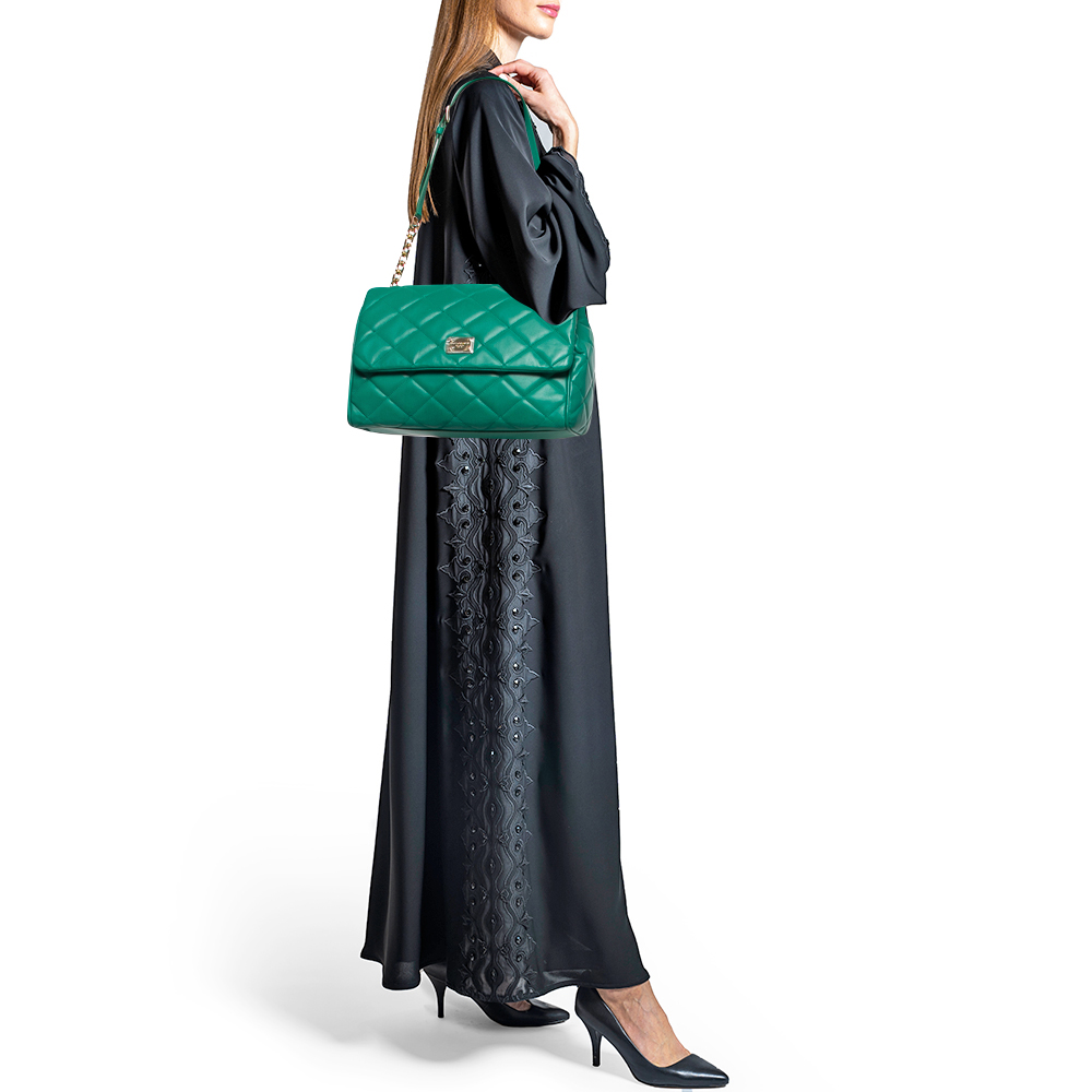 

Dolce & Gabbana Green Quilted Leather Miss Kate Shoulder Bag