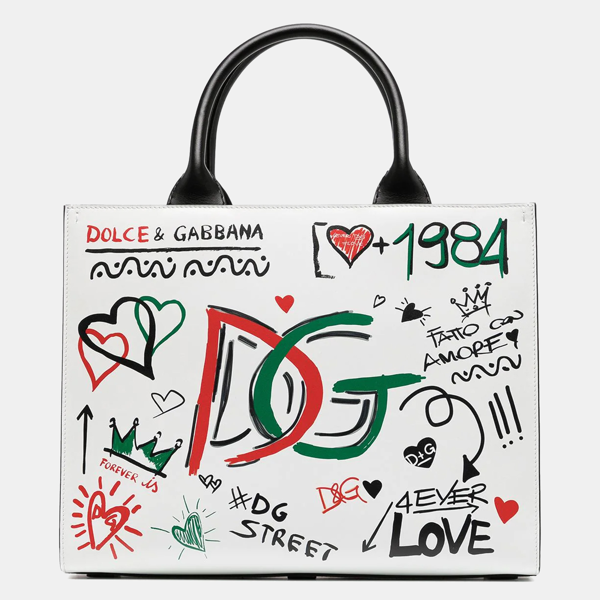 Pre-owned Dolce & Gabbana Multicolor Leather Exclusive Uae 50th National Day Tote