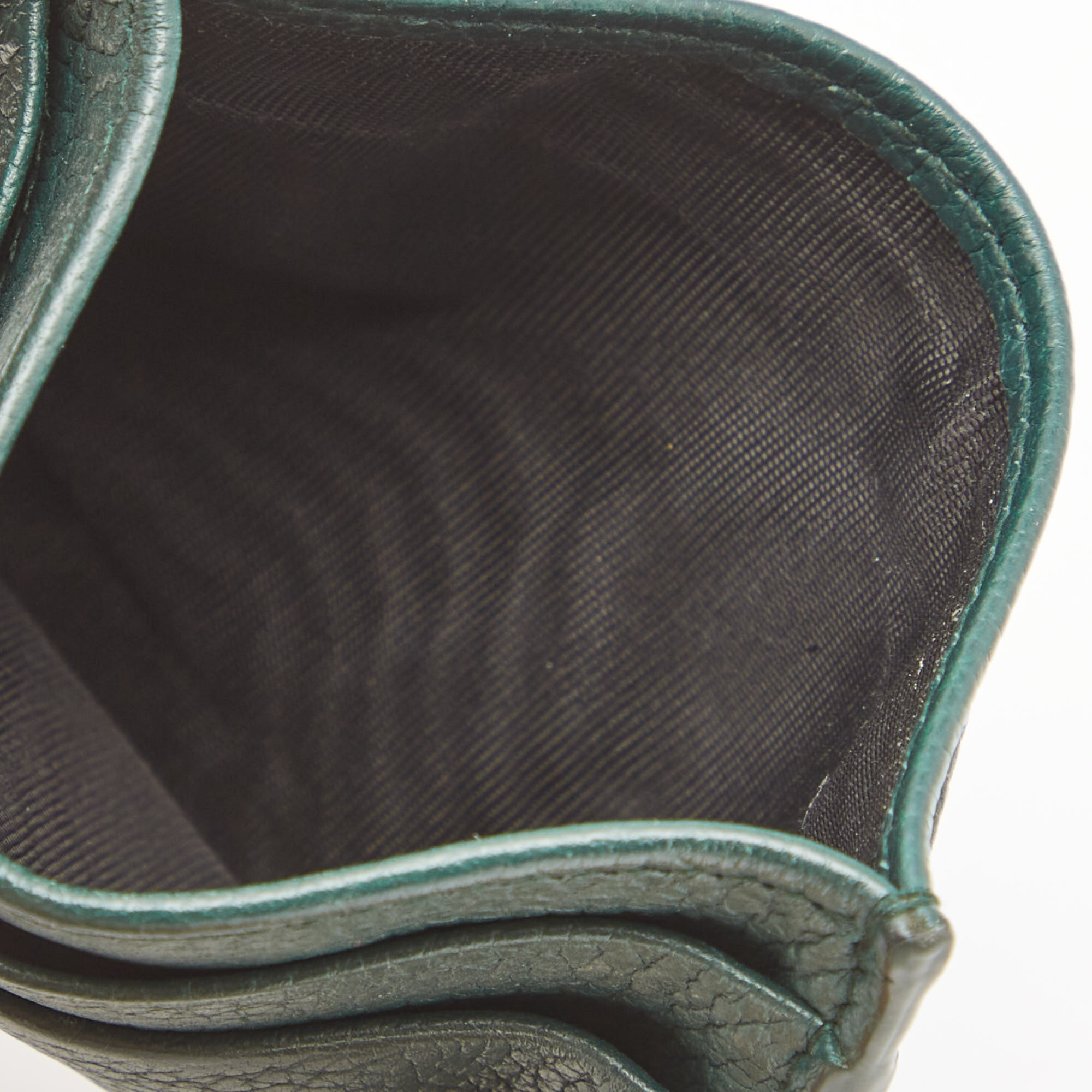 

Dolce & Gabbana Green Leather Card Holder