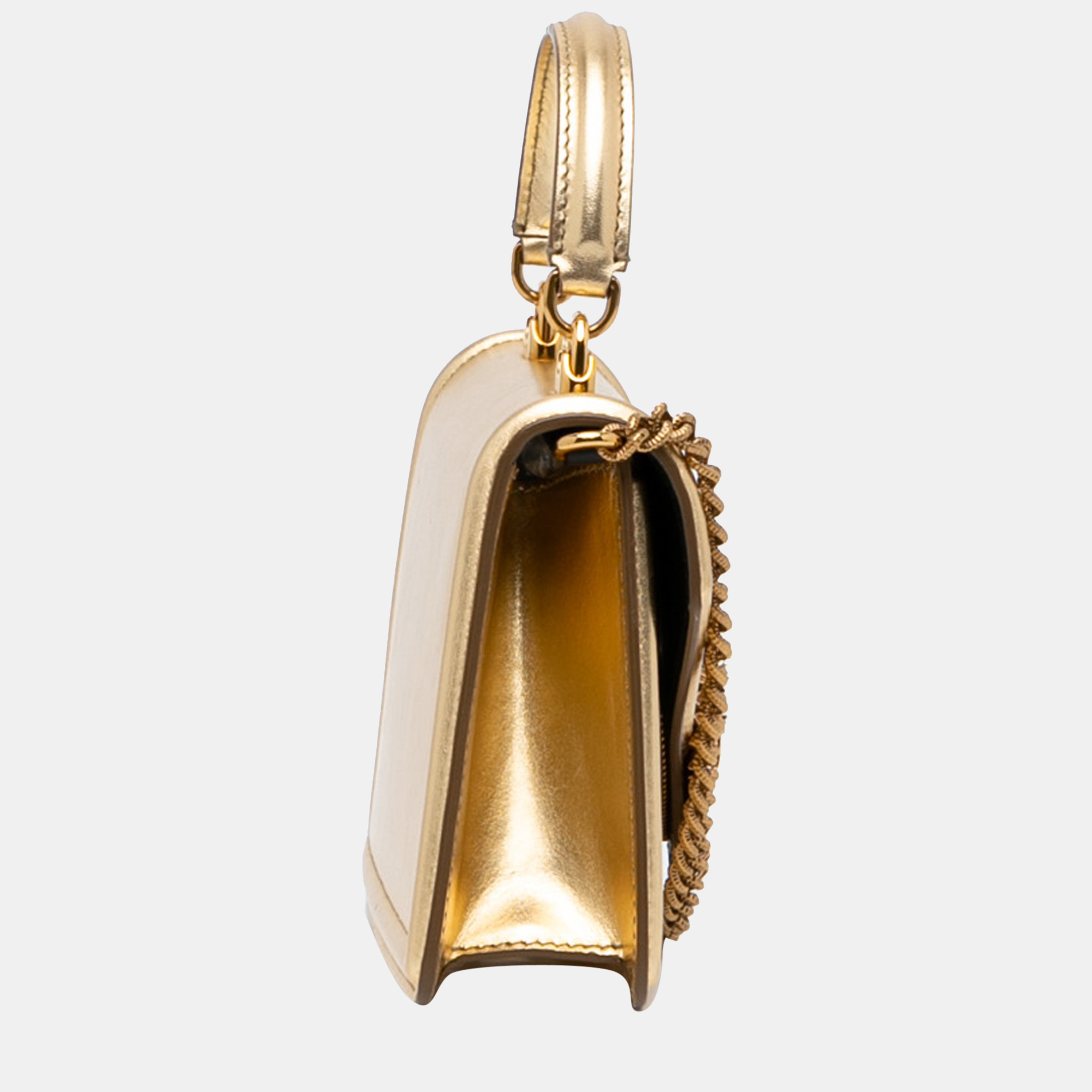 

Dolce & Gabbana Gold Small Devotion Satchel