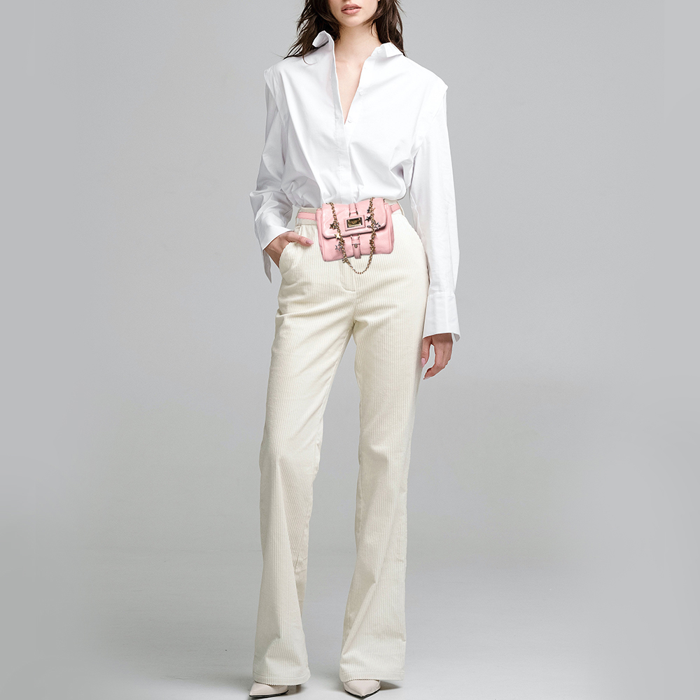 

Dolce & Gabbana Pink Leather Belt Bag