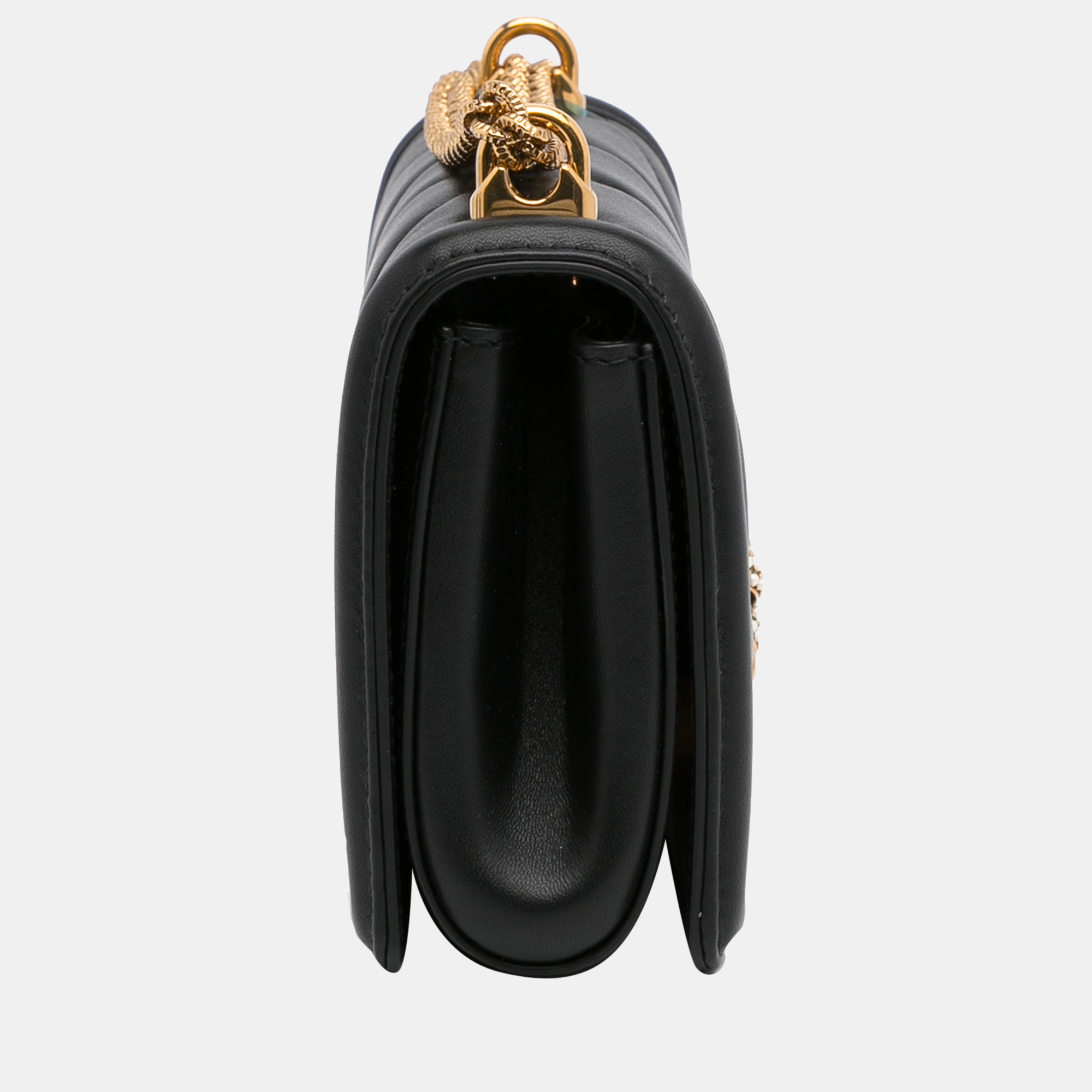 

Dolce & Gabbana Black Small Devotion Crossbody Bag