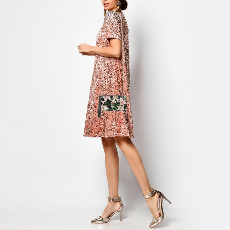 

Dolce & Gabbana Multicolor Floral Print Leather Flap Chain Crossbody Bag