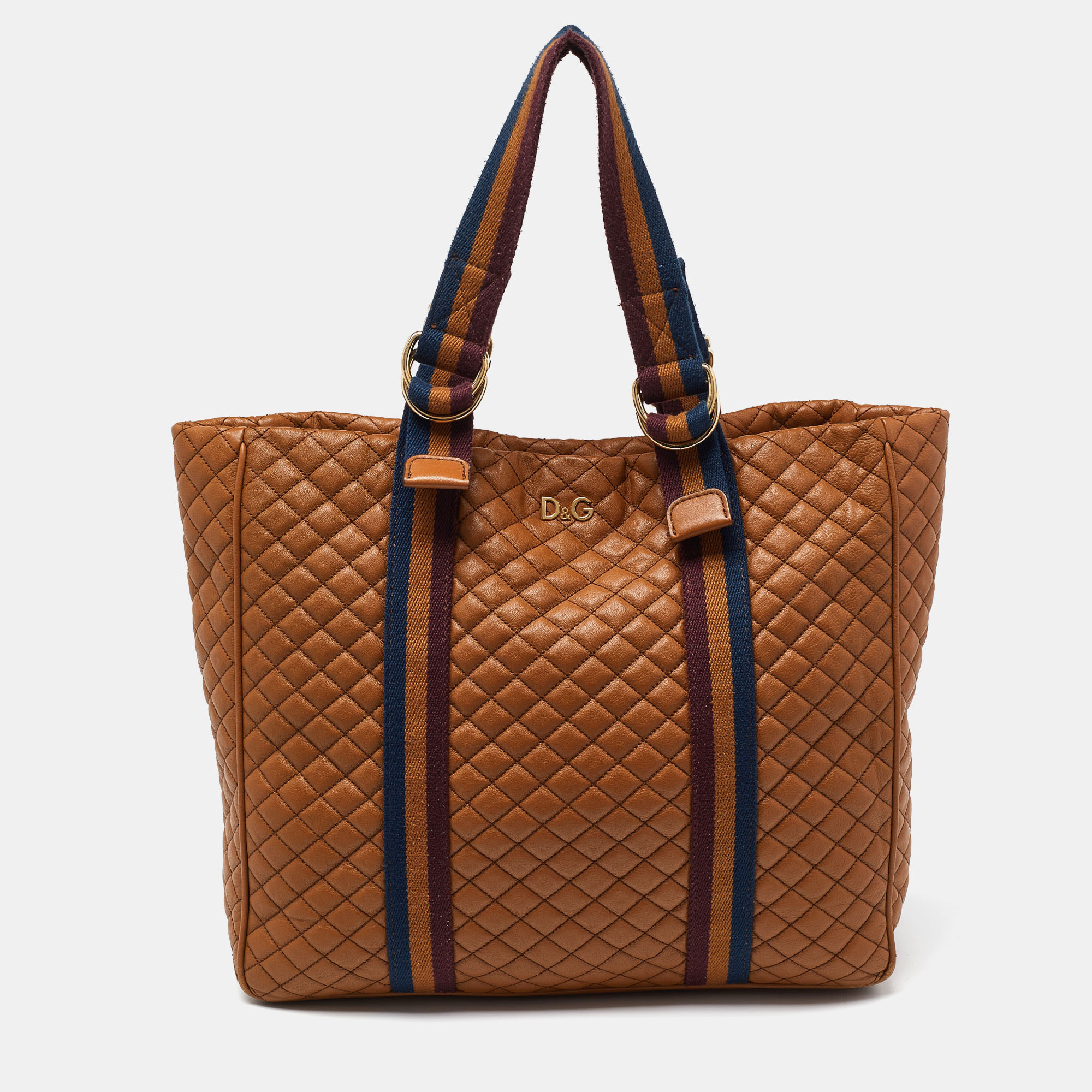 

Dolce & Gabbana Brown Leather Lily Sport Shopper Tote