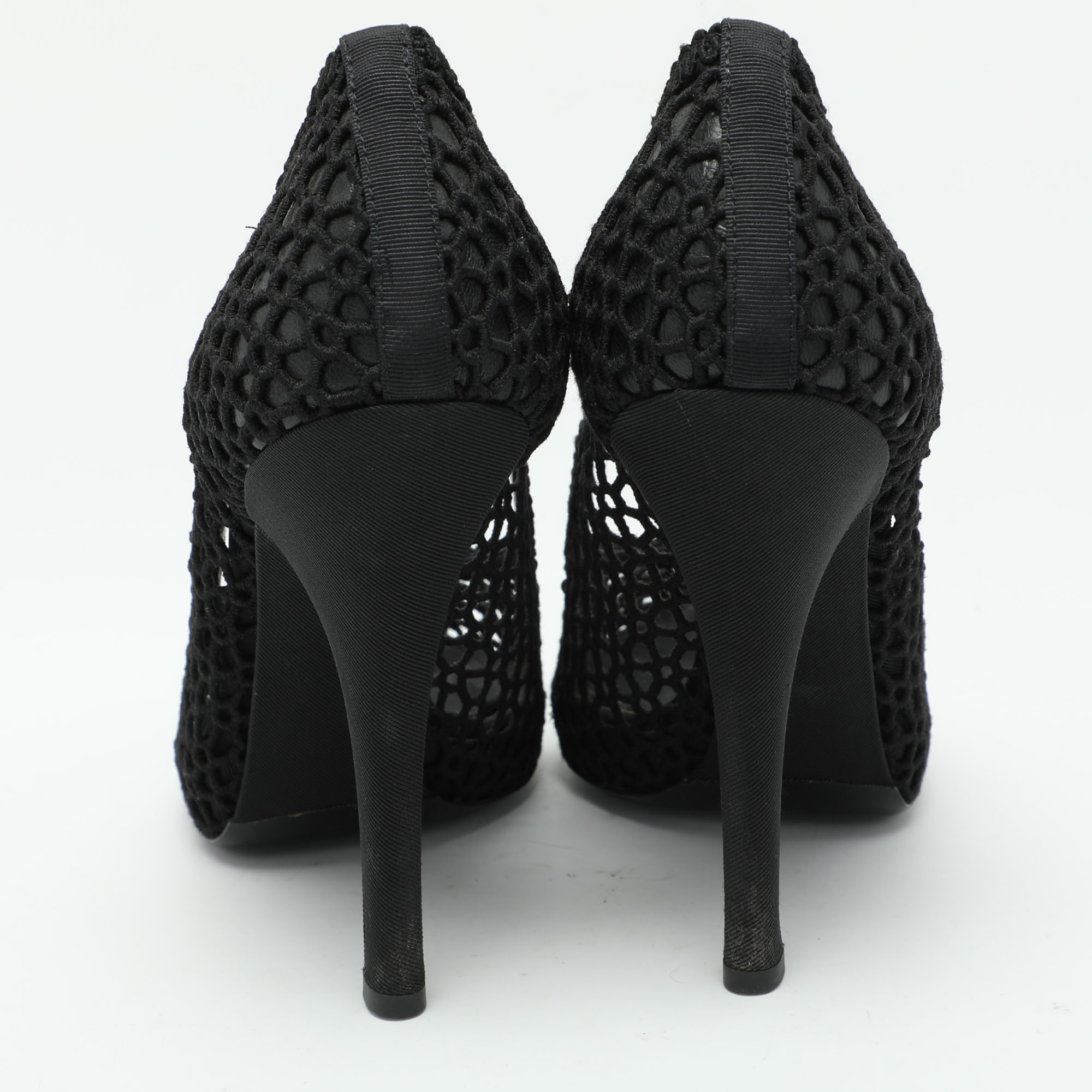 Dolce & Gabbana Black Crochet Pumps Size 39 