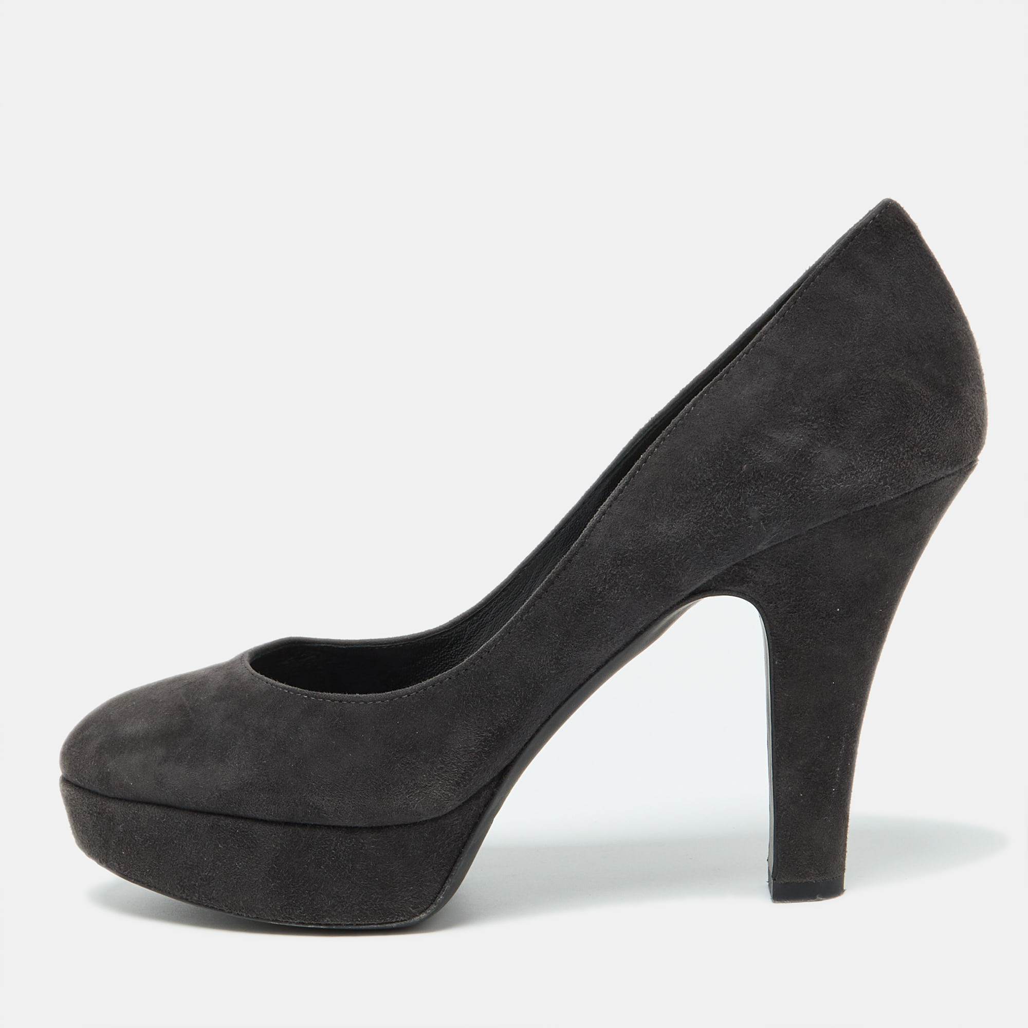 

Dolce & Gabbana Black Suede Platform Pumps Size