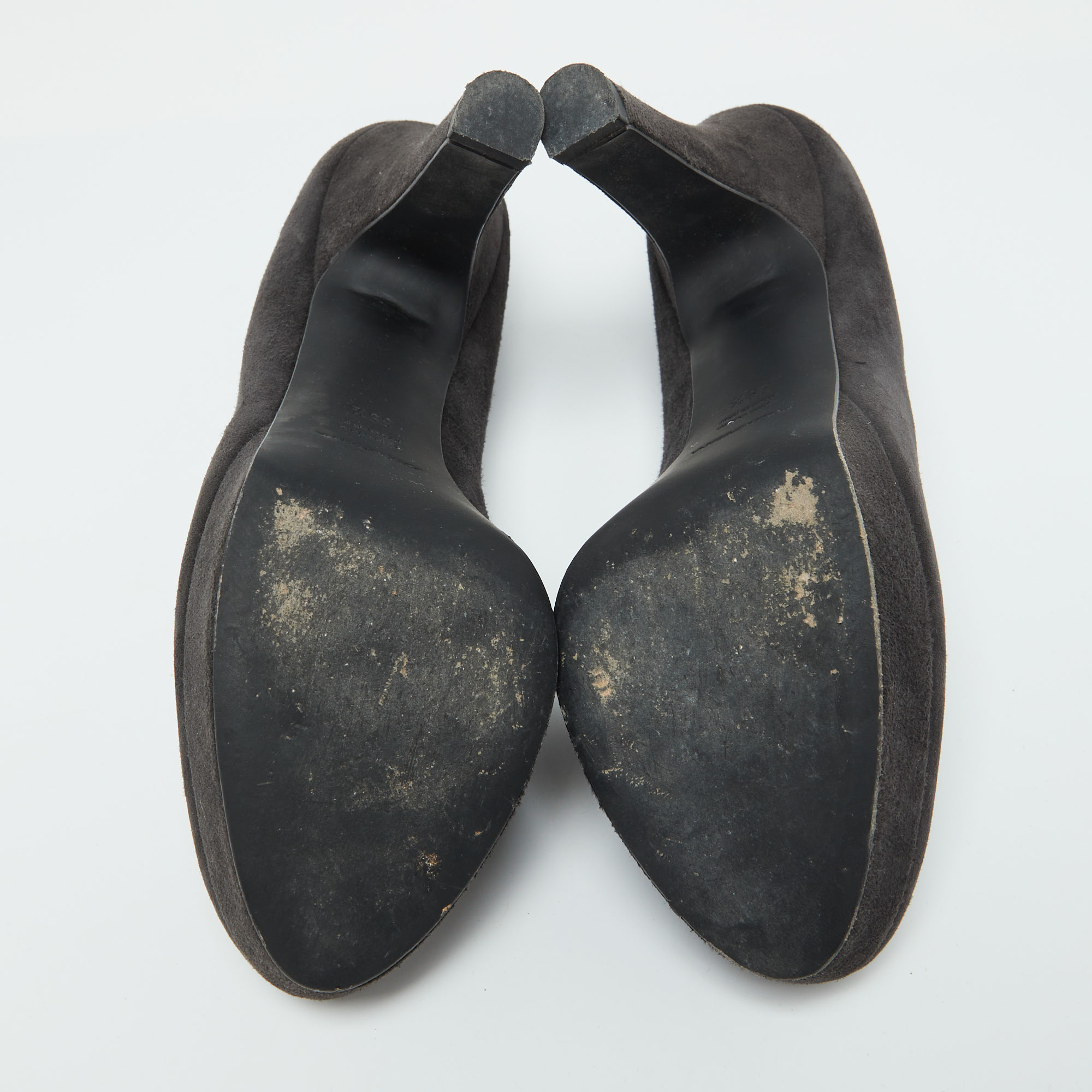 Dolce & Gabbana Black Suede Platform Pumps Size 39.5 