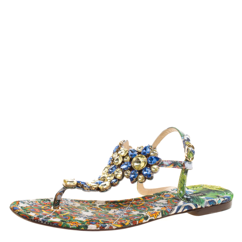 dolce gabbana flat sandals