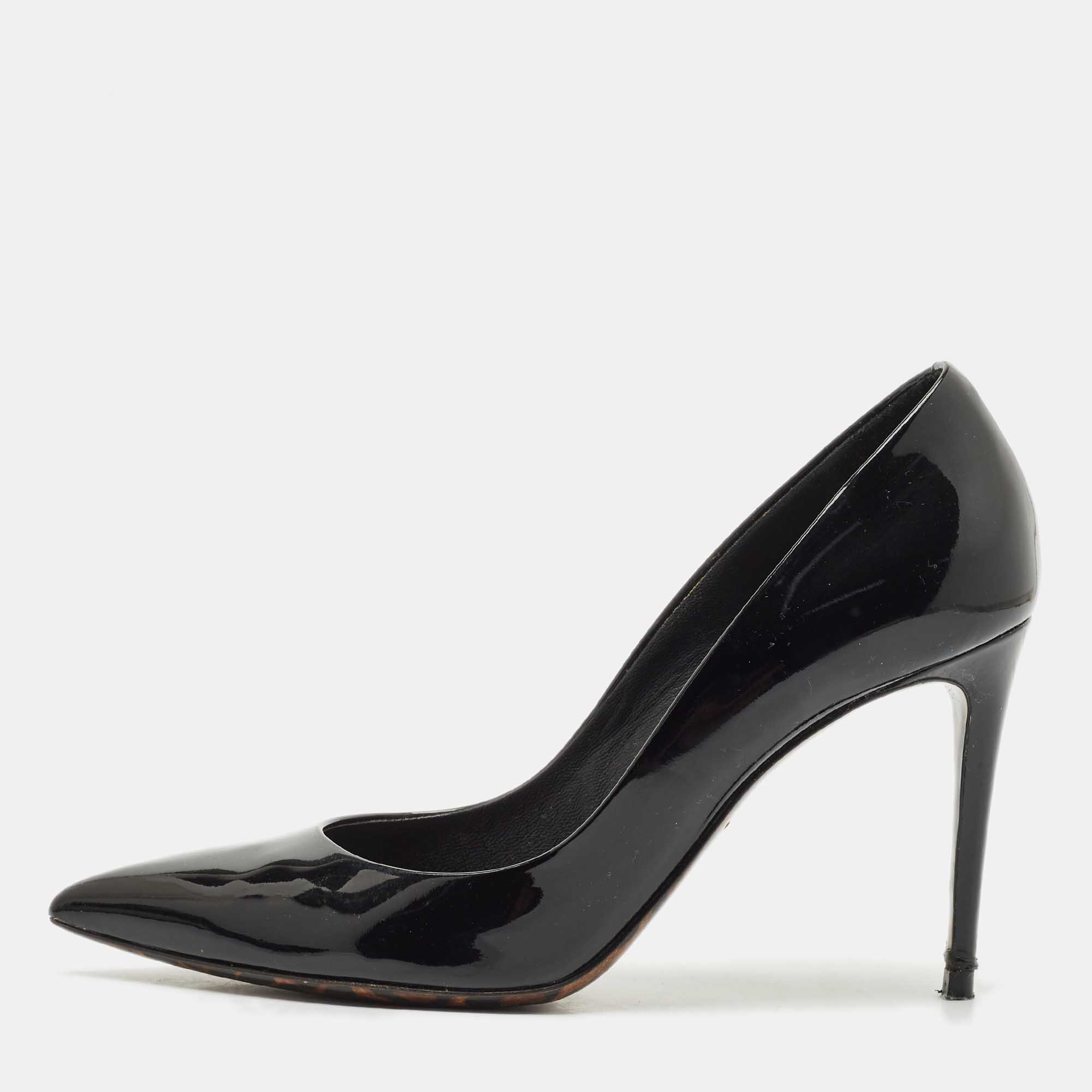 

Dolce and Gabbana Black Patent Leather Pointed Toe Pumps Size