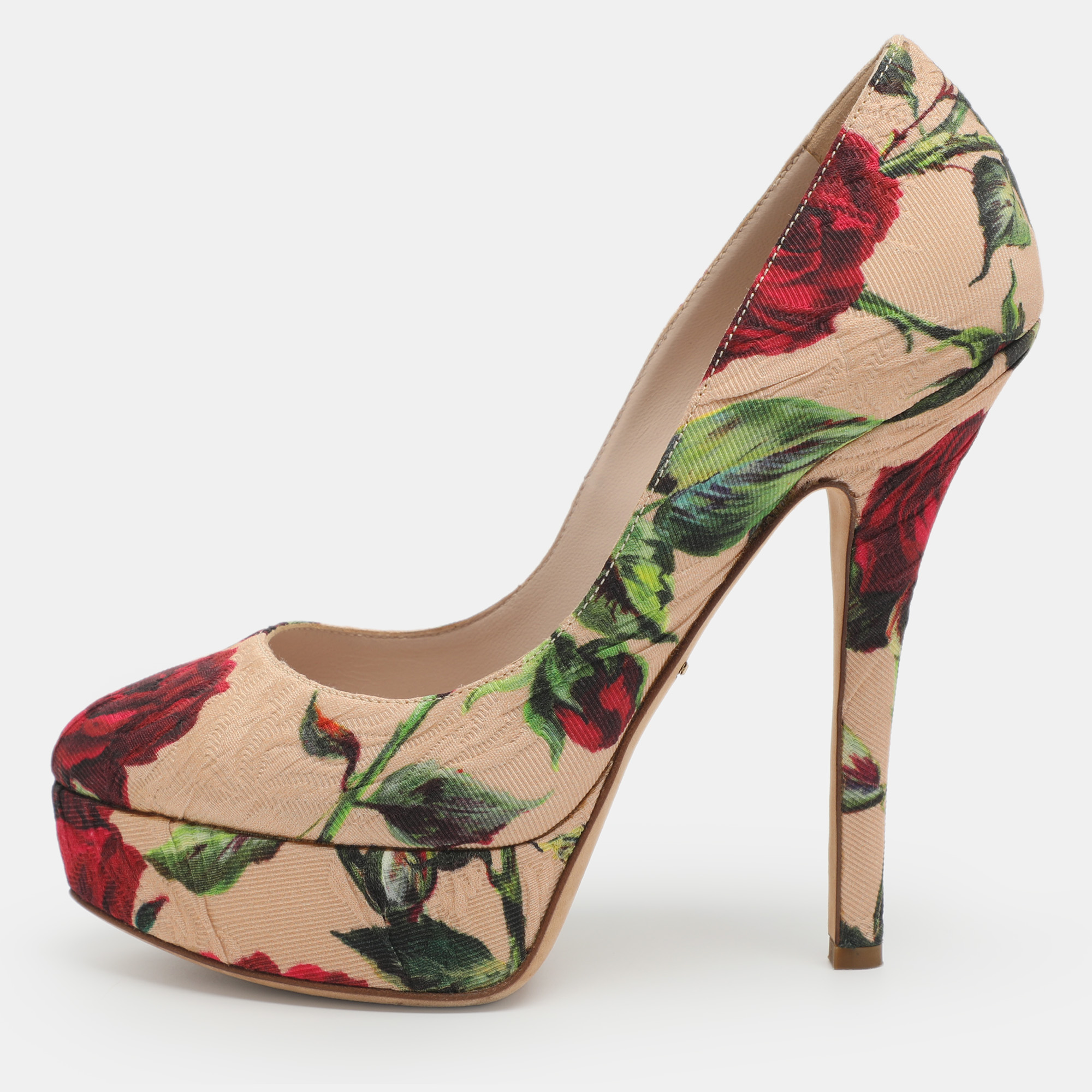 

Dolce & Gabbana Size  Multicolor Floral Jacquard Pumps