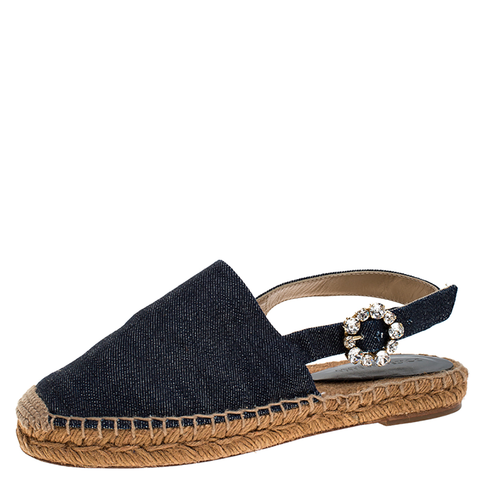 denim espadrille flats