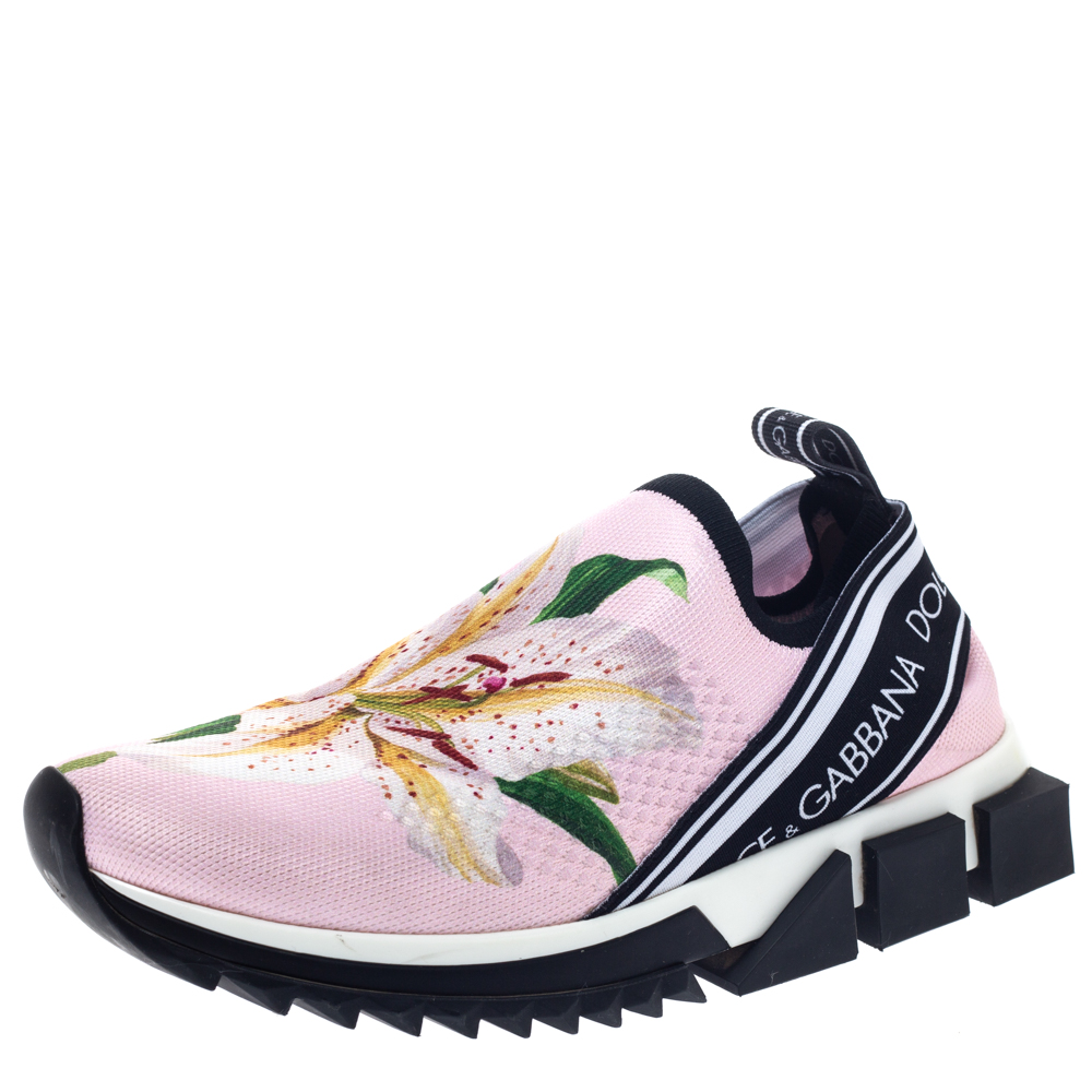 pink dolce and gabbana sneakers