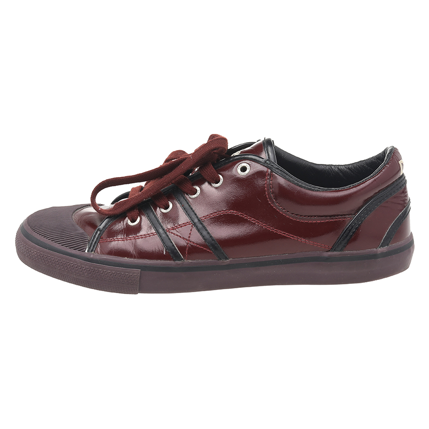 

Dolce & Gabbana Red Leather Low Top Sneakers Size