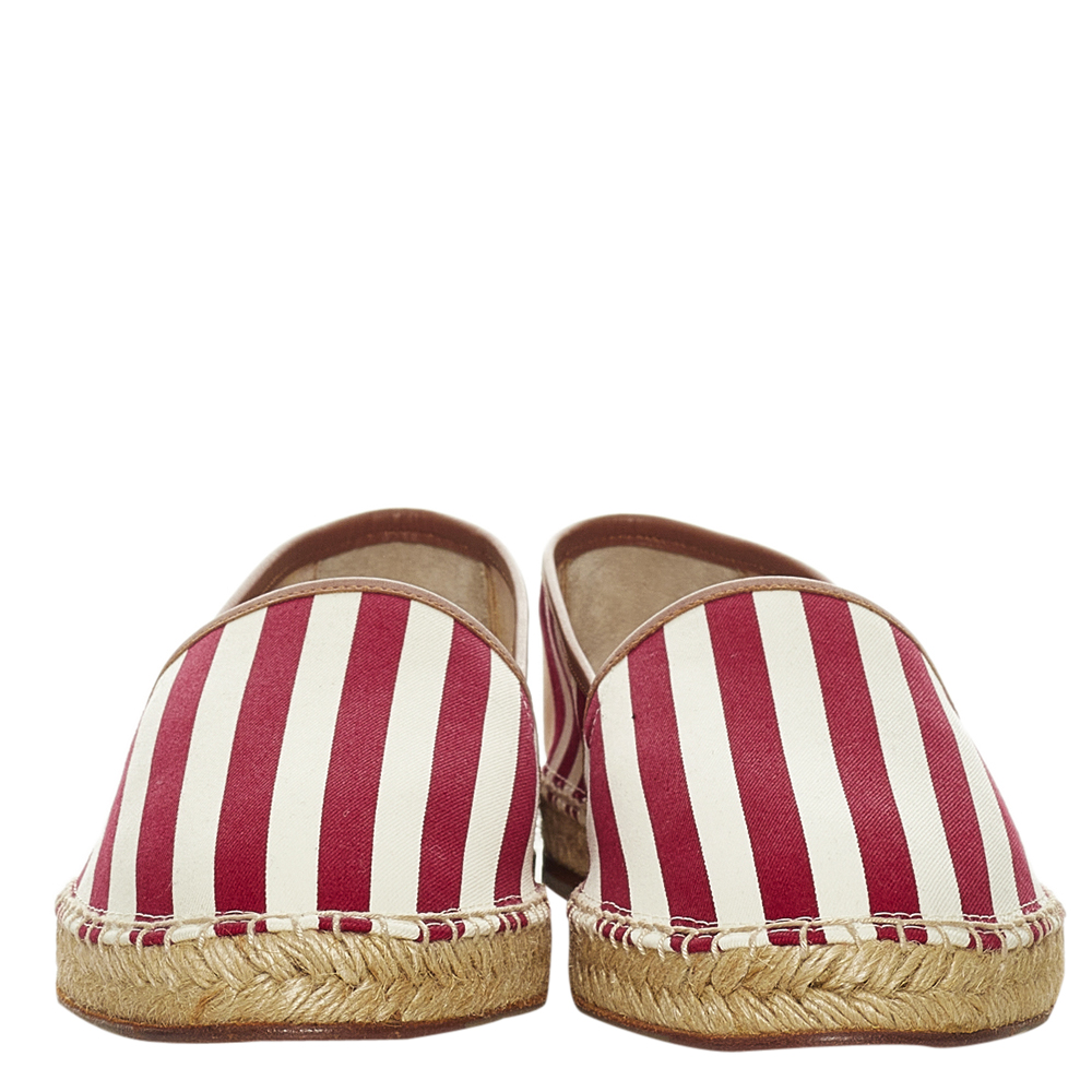 

Dolce & Gabbana Red Printed Espadrilles Size EU