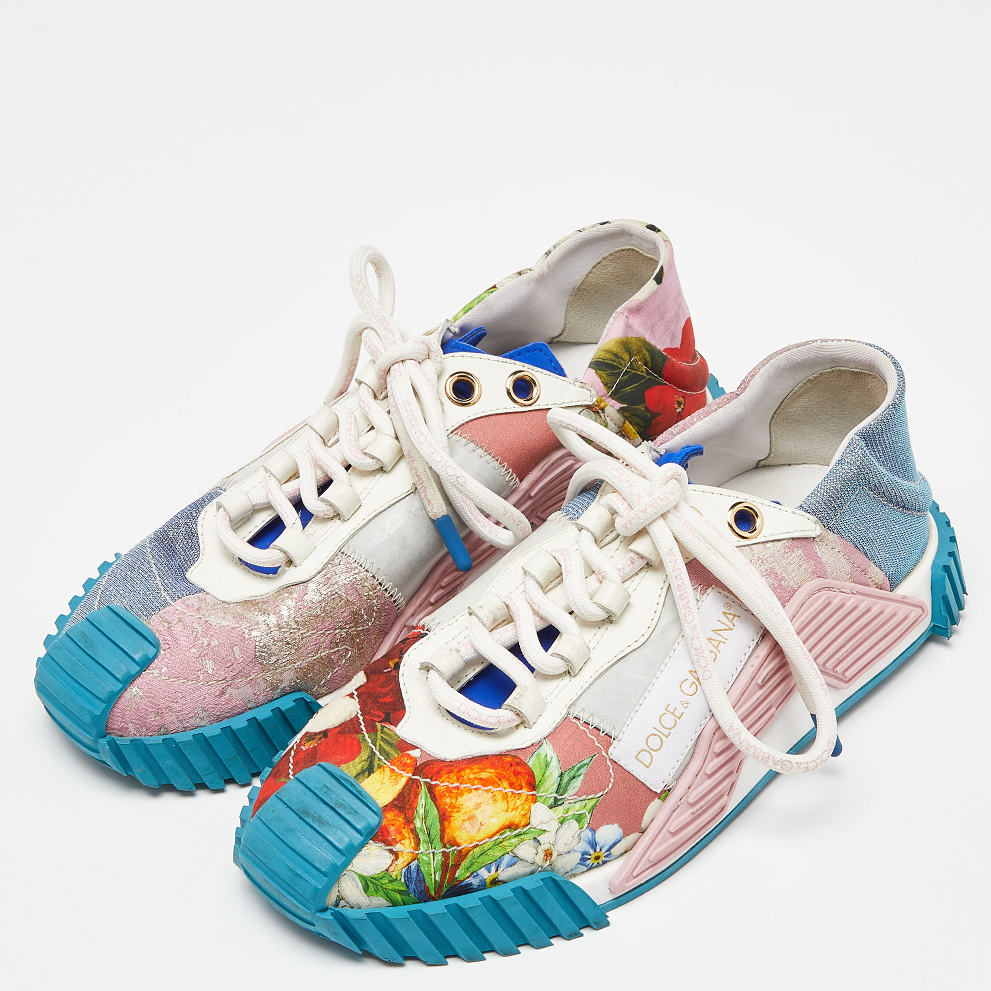 

Dolce & Gabbana Multicolor Fabric NS1 Sneakers Size