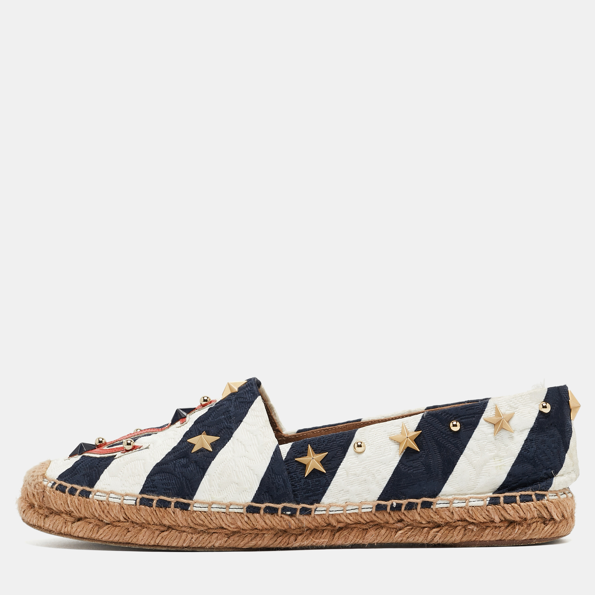 Let this comfortable pair be your first choice when youre out for a long day. These Dolce and Gabbana espadrilles have well sewn uppers beautifully set on durable soles.