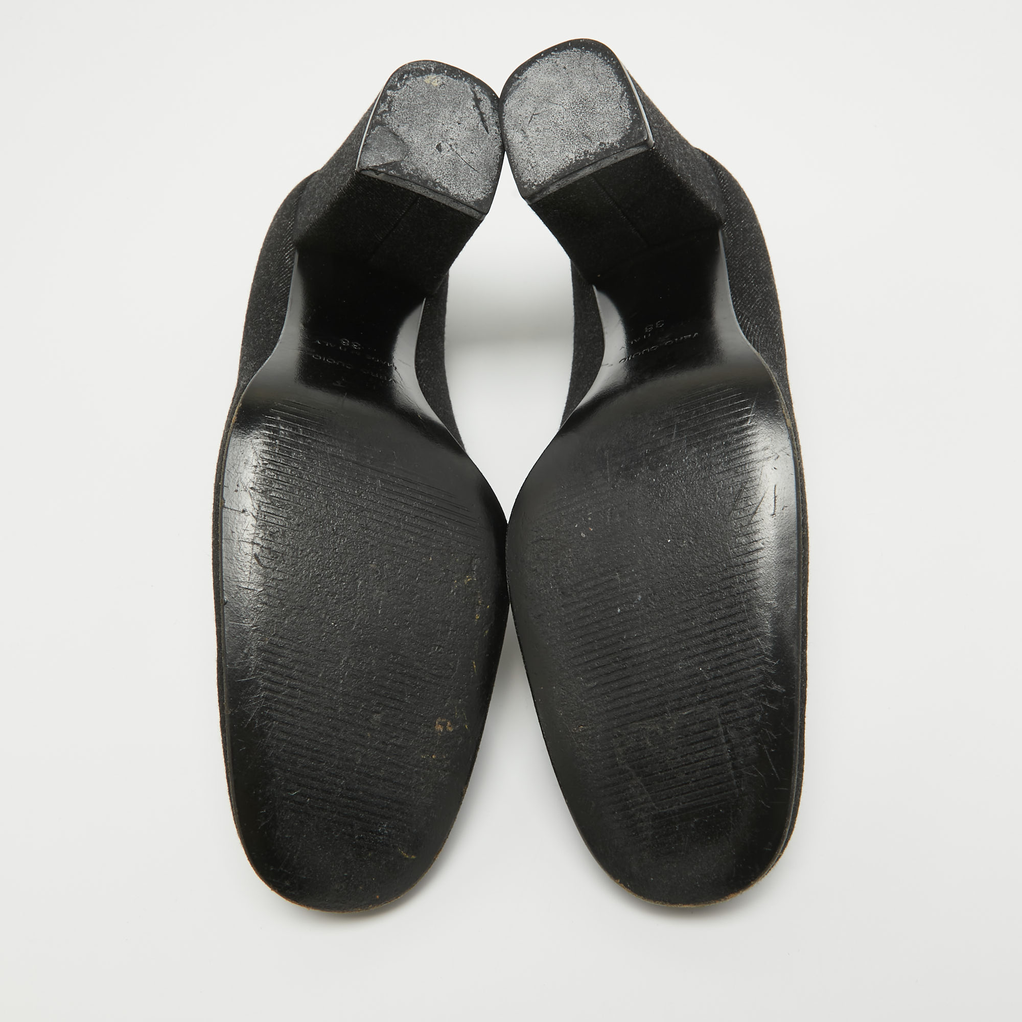Dolce & Gabbana Black Denim Pumps Size 38 