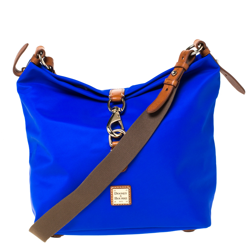 Dooney & Bourke Blue Nylon Annie Sac Crossbody Bag