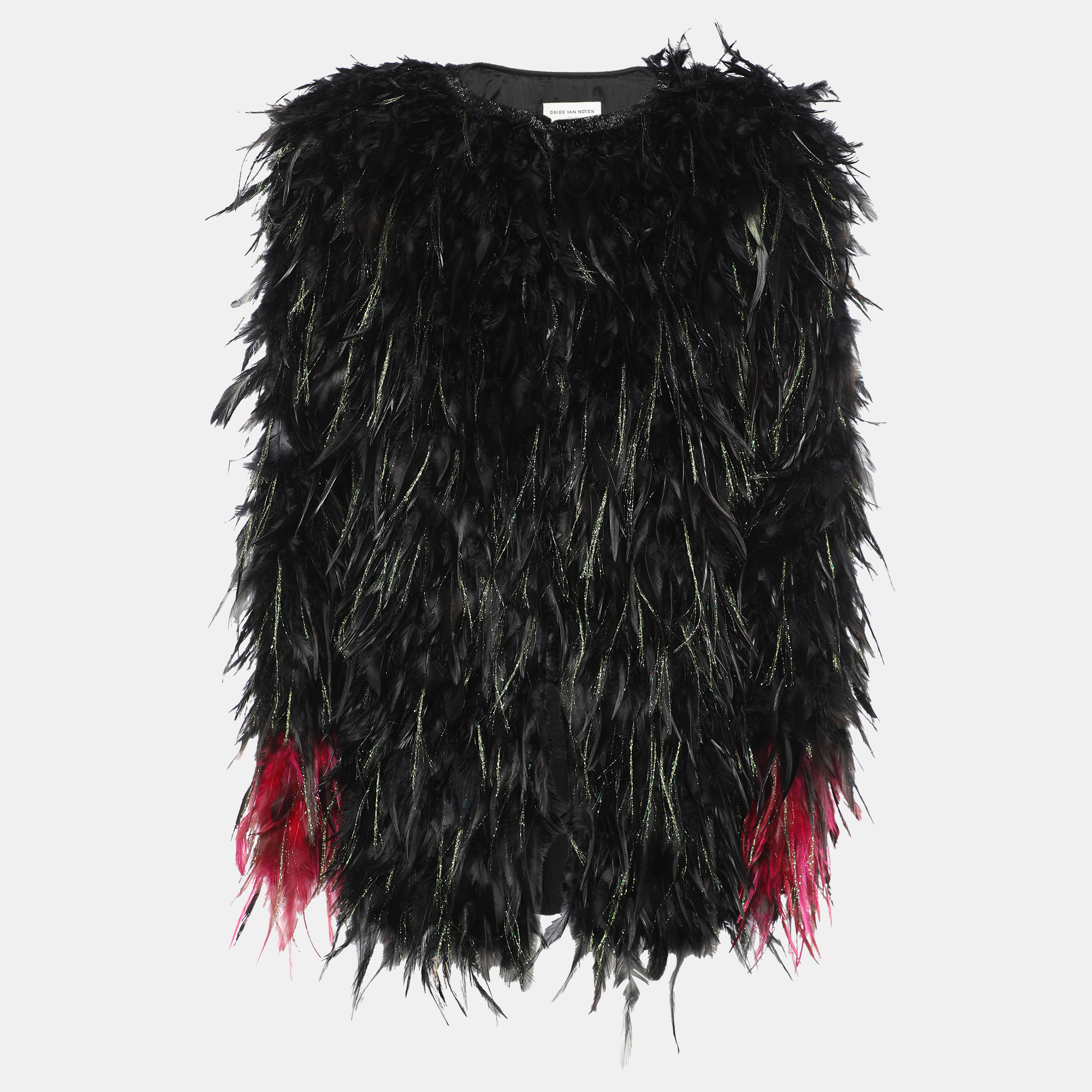 

Dries van Noten Multicolor Feather Blend Roya Jacket M