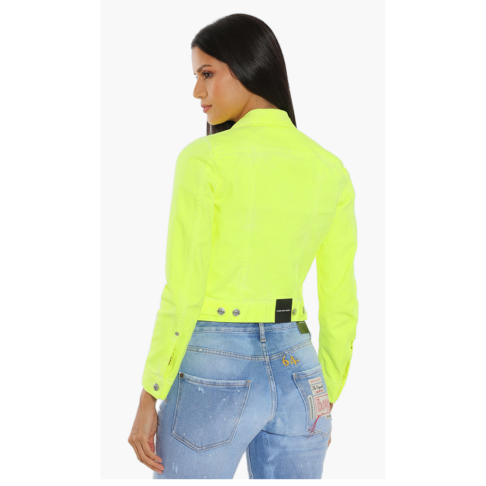 

Dsquared2 Yellow Classic Jean Jacket  (IT 42