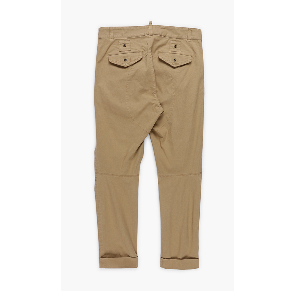 

Dsquared2 Beige Snap-Pocket Pants  (38