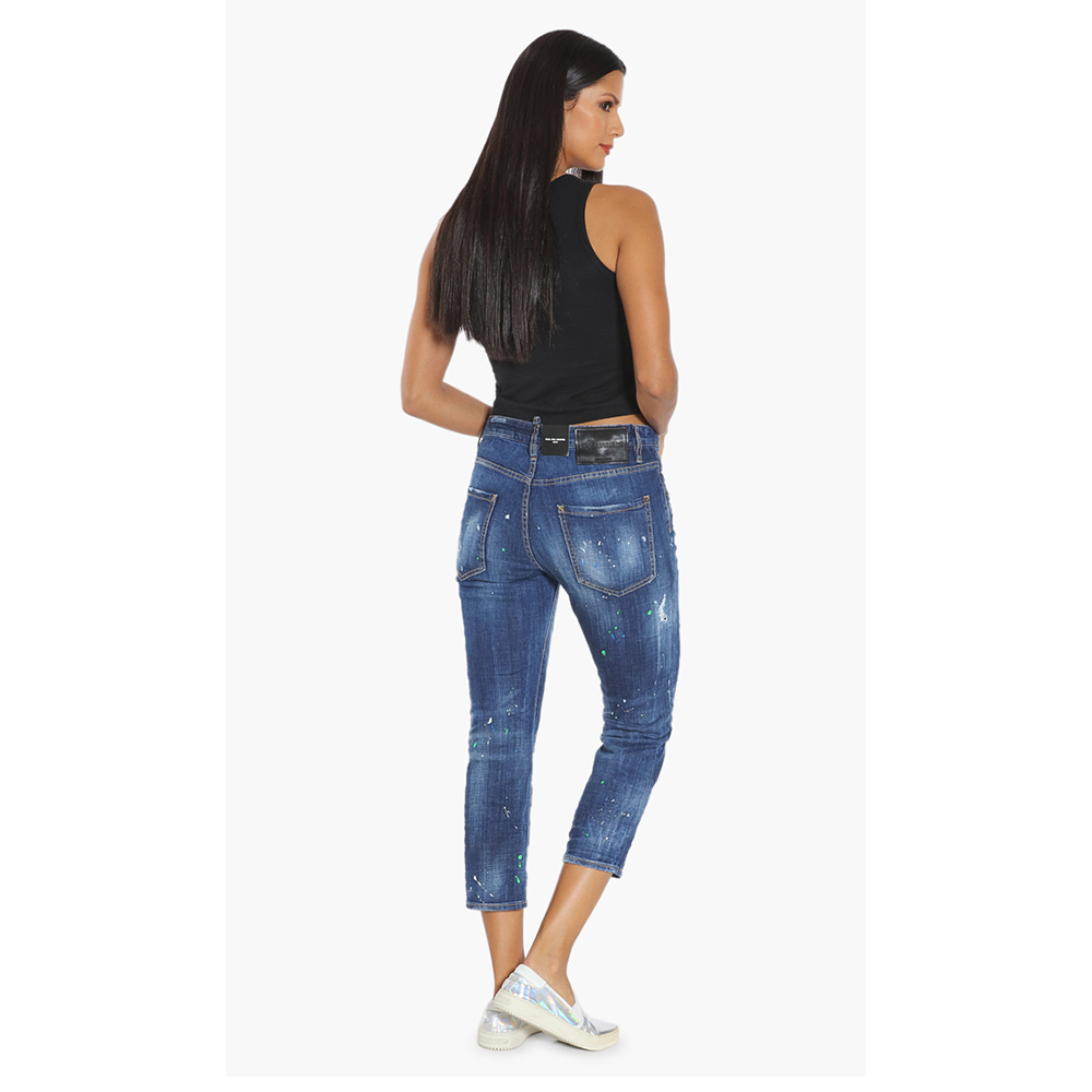 

Dsquared2 Blue Cool Girl Cropped Jeans  (42
