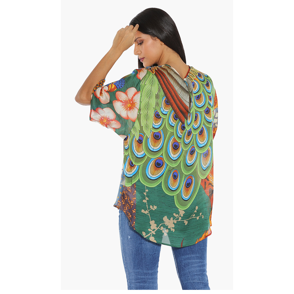 

Dsquared2 Multicolor Printed Blouse  (IT 42