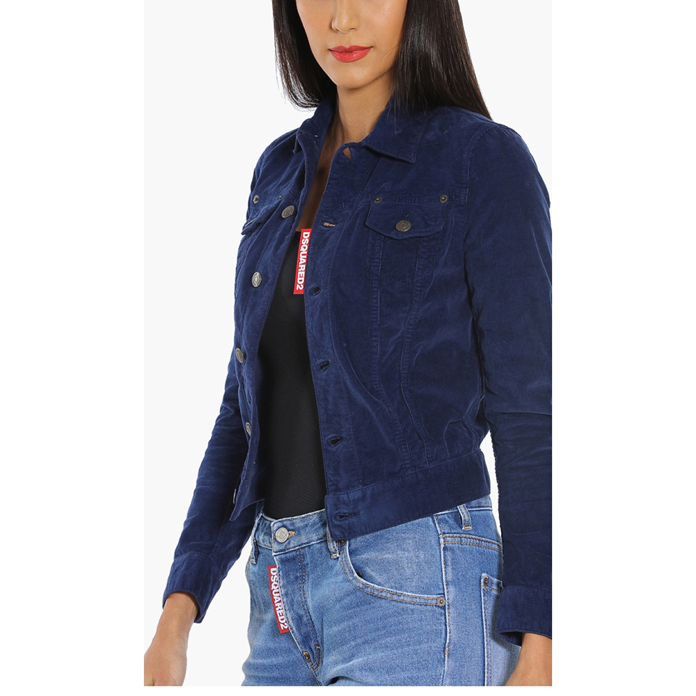 

Dsquared2 Blue Classic Corduroy Jacket  (IT 36