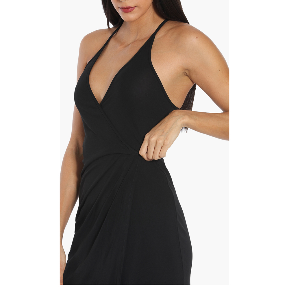 

Dsquared2 Black Crepe Wrap Dress