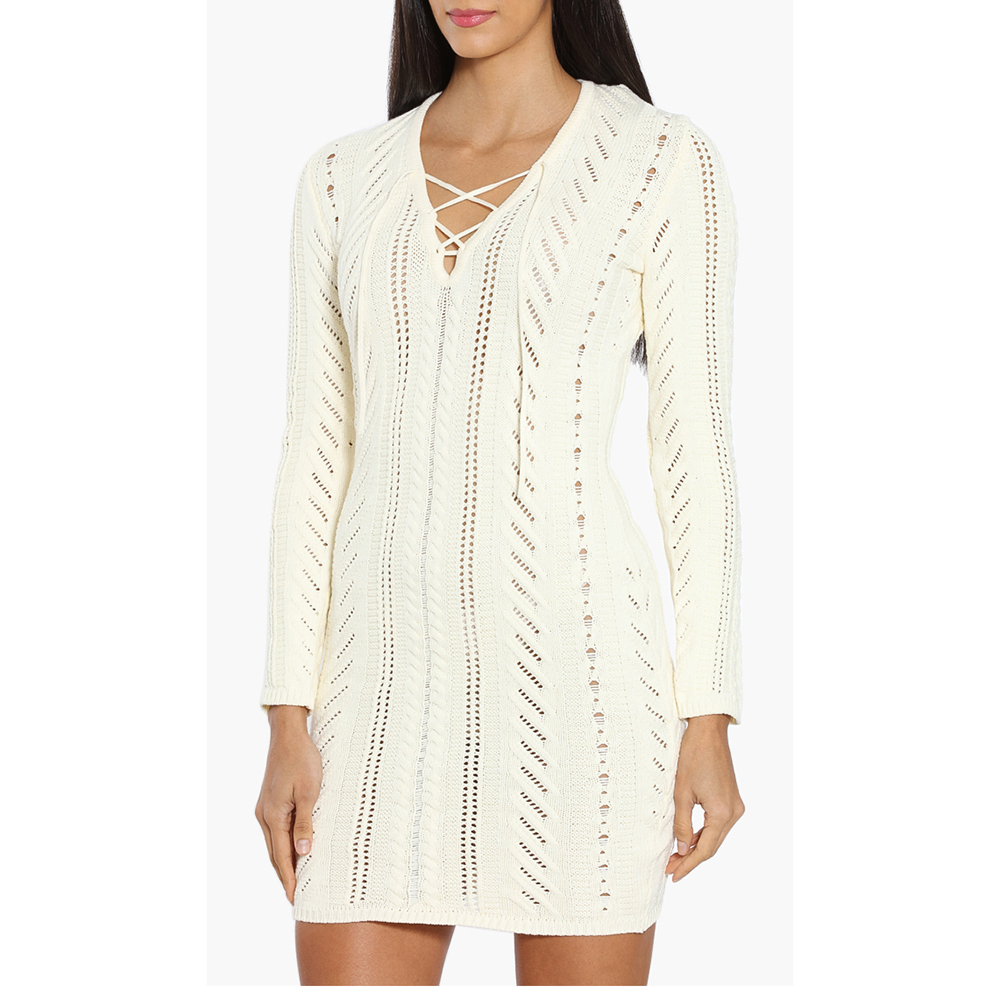 

Dsquared2 Beige Woven Long Sleeves Dress