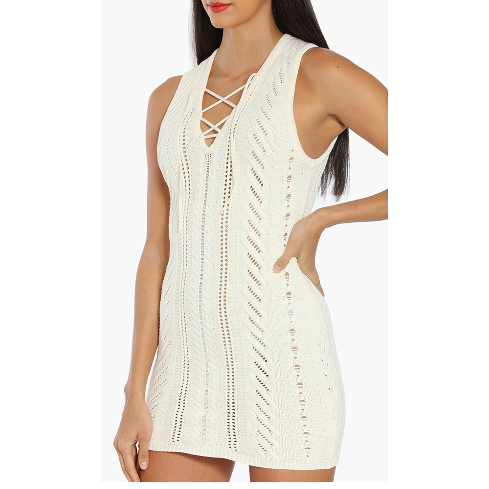 

Dsquared2 Beige Sleeveless Knit Dress