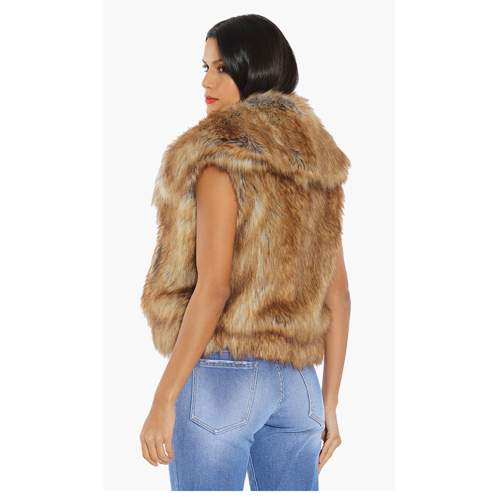 

Dsquared2 Brown Faux Fur Vest  (IT 38