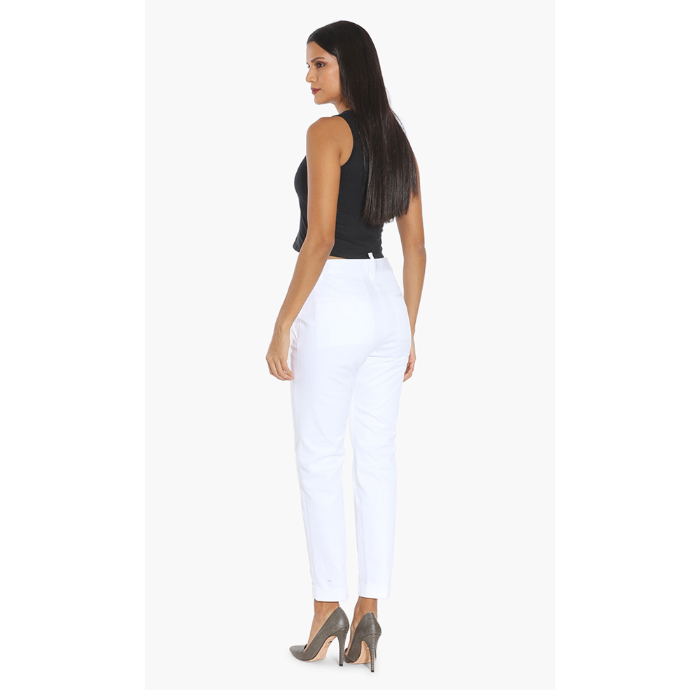 

Dsquared2 White Stretch Wool Trousers  (42