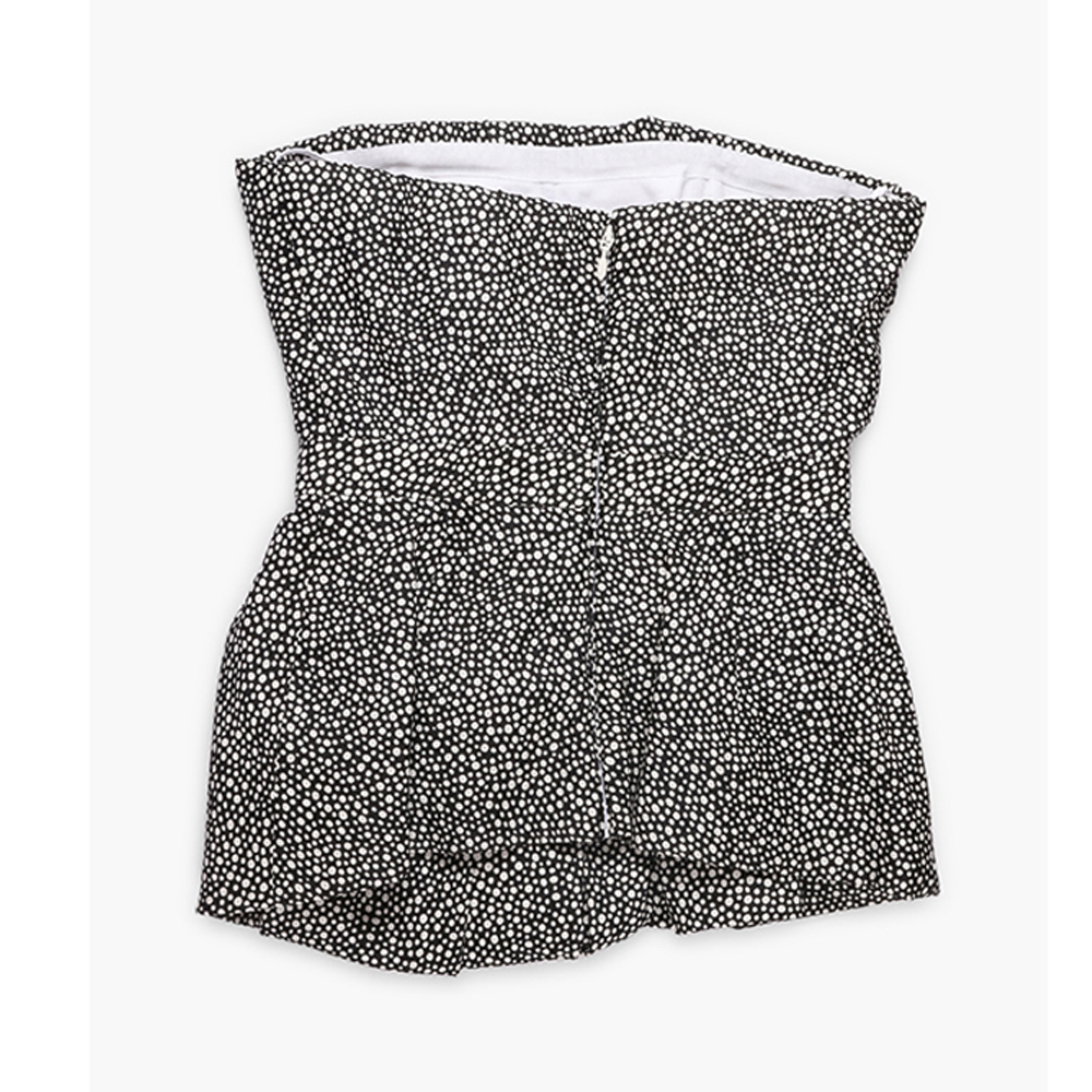 

Dsquared2 Black Polka Dot Bustier  (IT 38