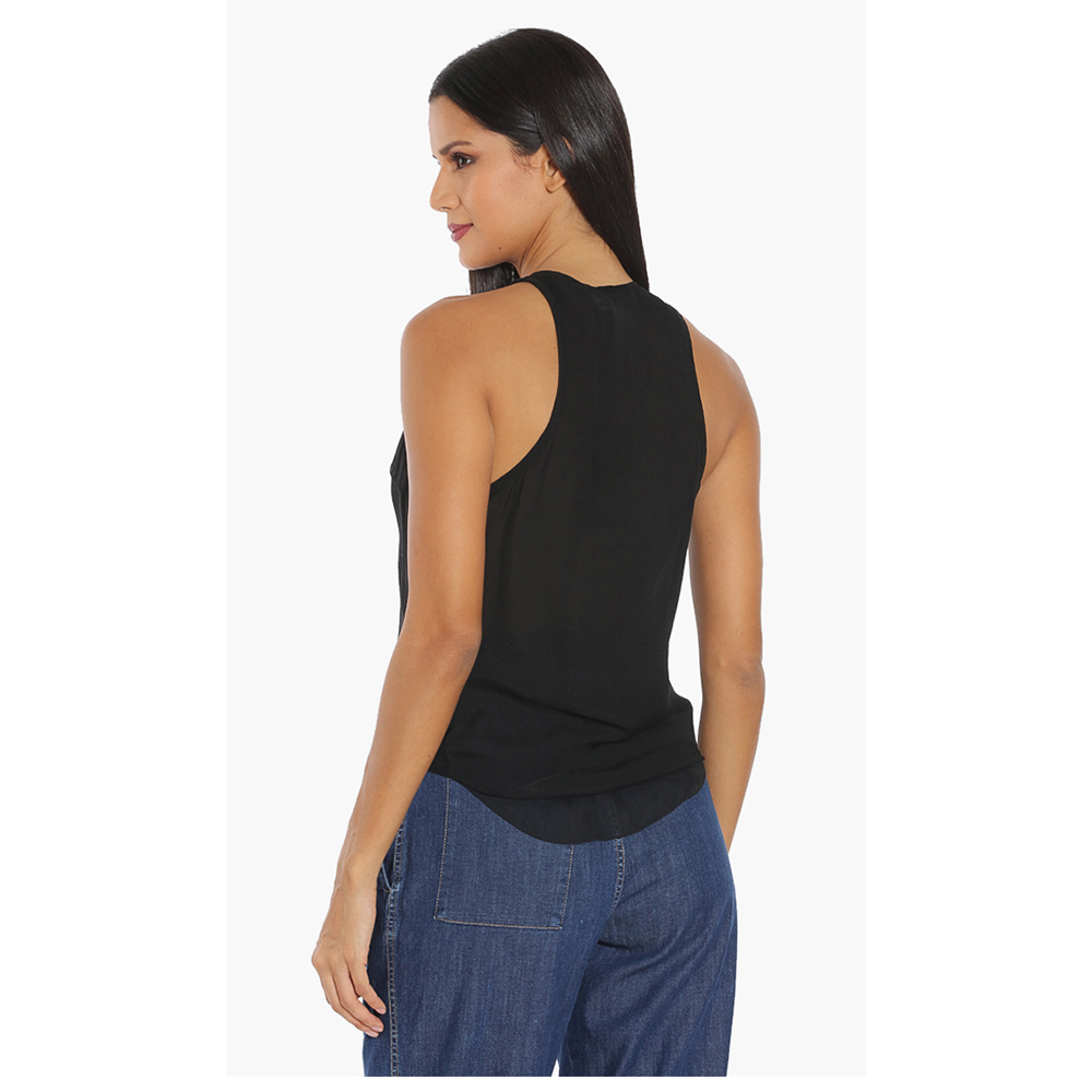 

Dsquared2 Black Sleeveless Chiffon Blouse  (IT 40