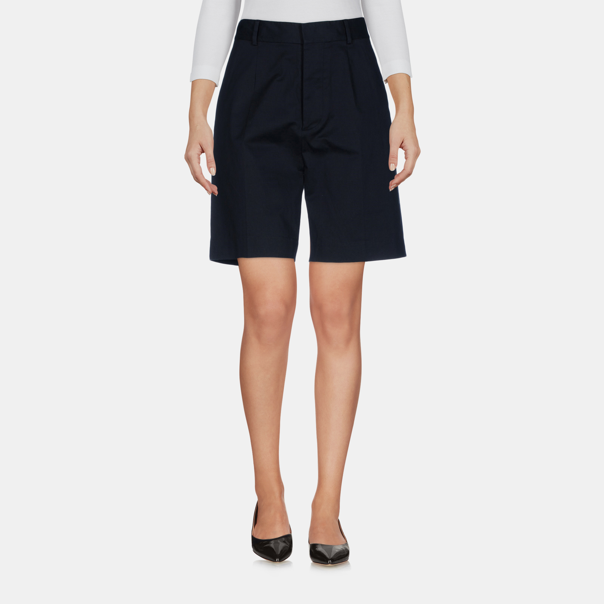 Pre-owned Dsquared2 Black Cotton Bermuda Shorts S (it 40)
