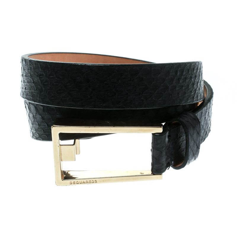 

Dsquared2 Black Python Belt Size