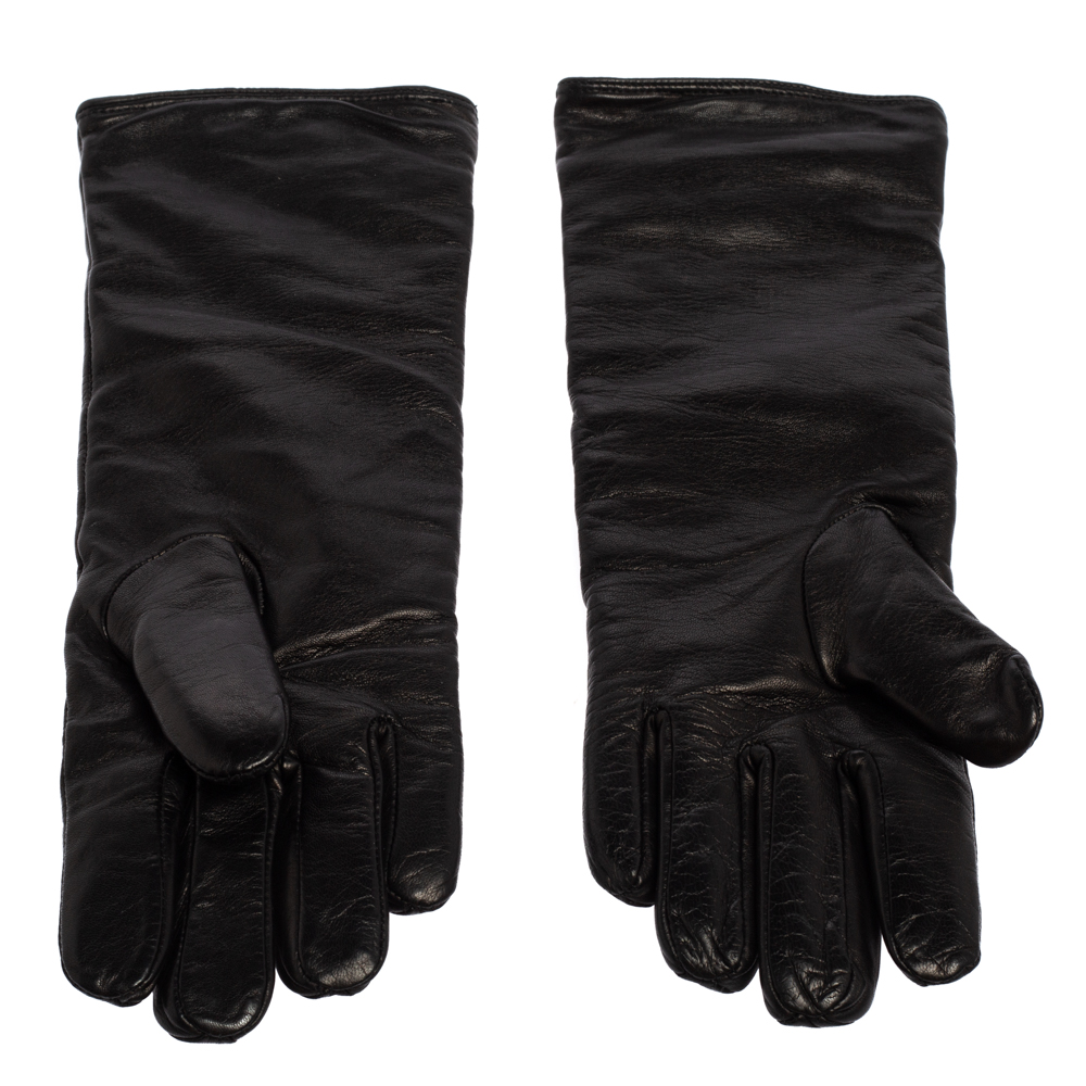 

Dsquared2 Black Leather Gloves