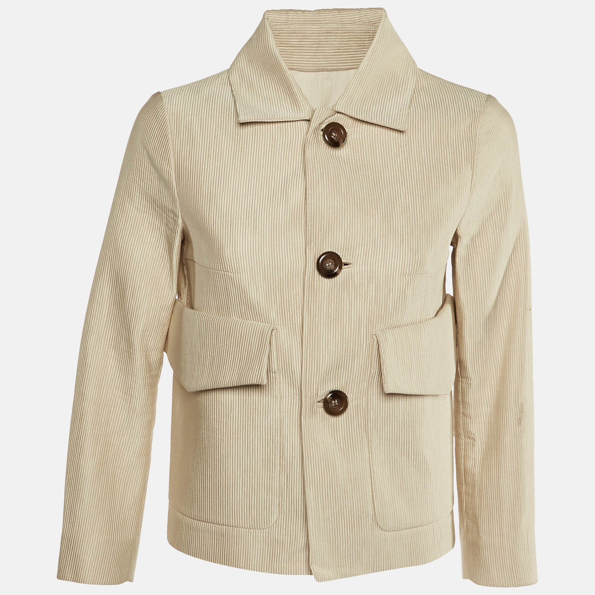 

Dsquared2 Beige Corduroy Button Front Jacket M
