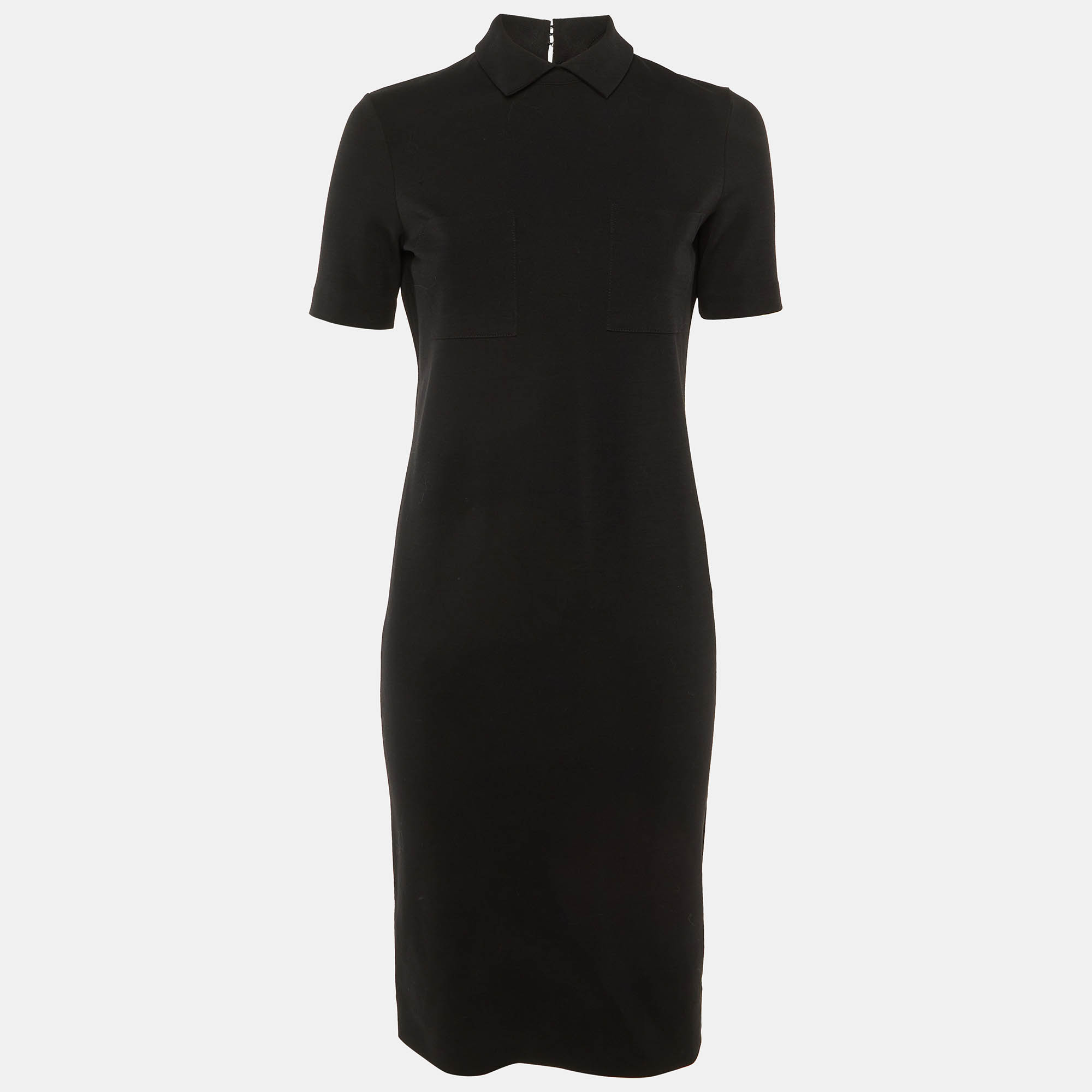 

Dsquared2 Black Wool Bodycon Dress S