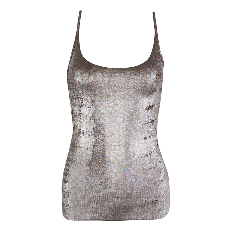 DSquared2 Metallic Sleeveless Knit Top M