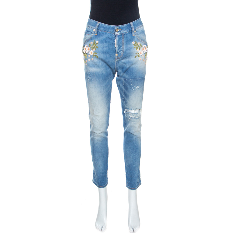 dsquared2 embellished jeans