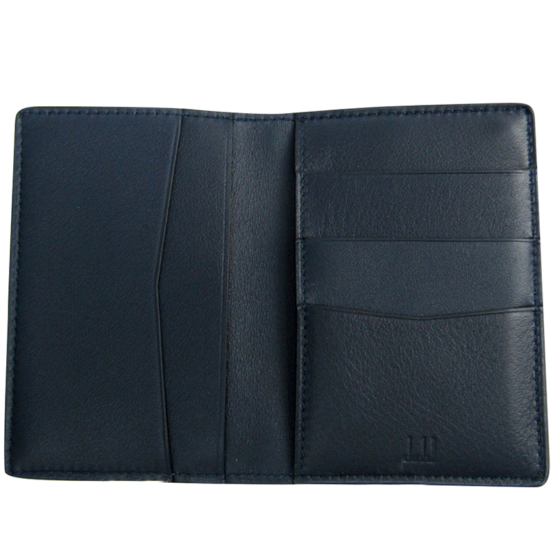 

Dunhill Navy Leather Card Case, Navy blue