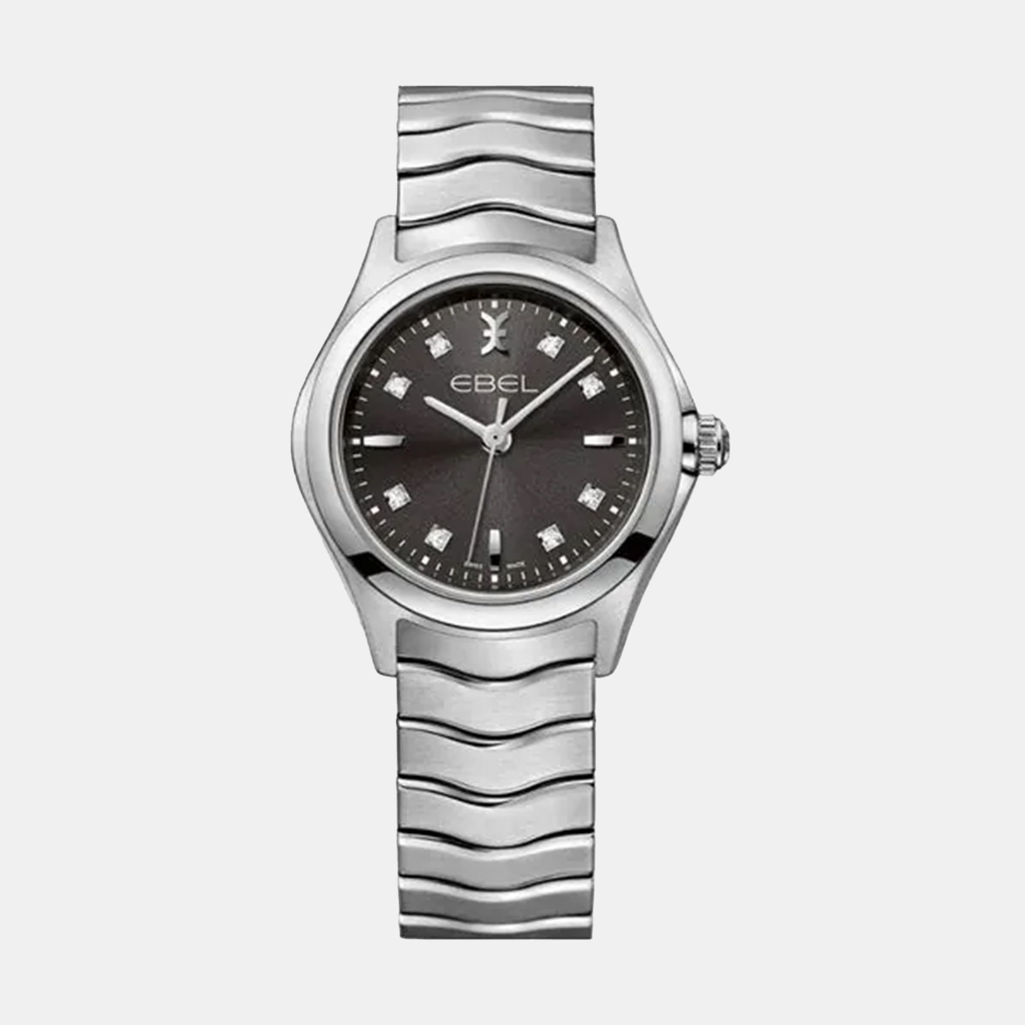 

Ebel Black Stainless Steel Wave