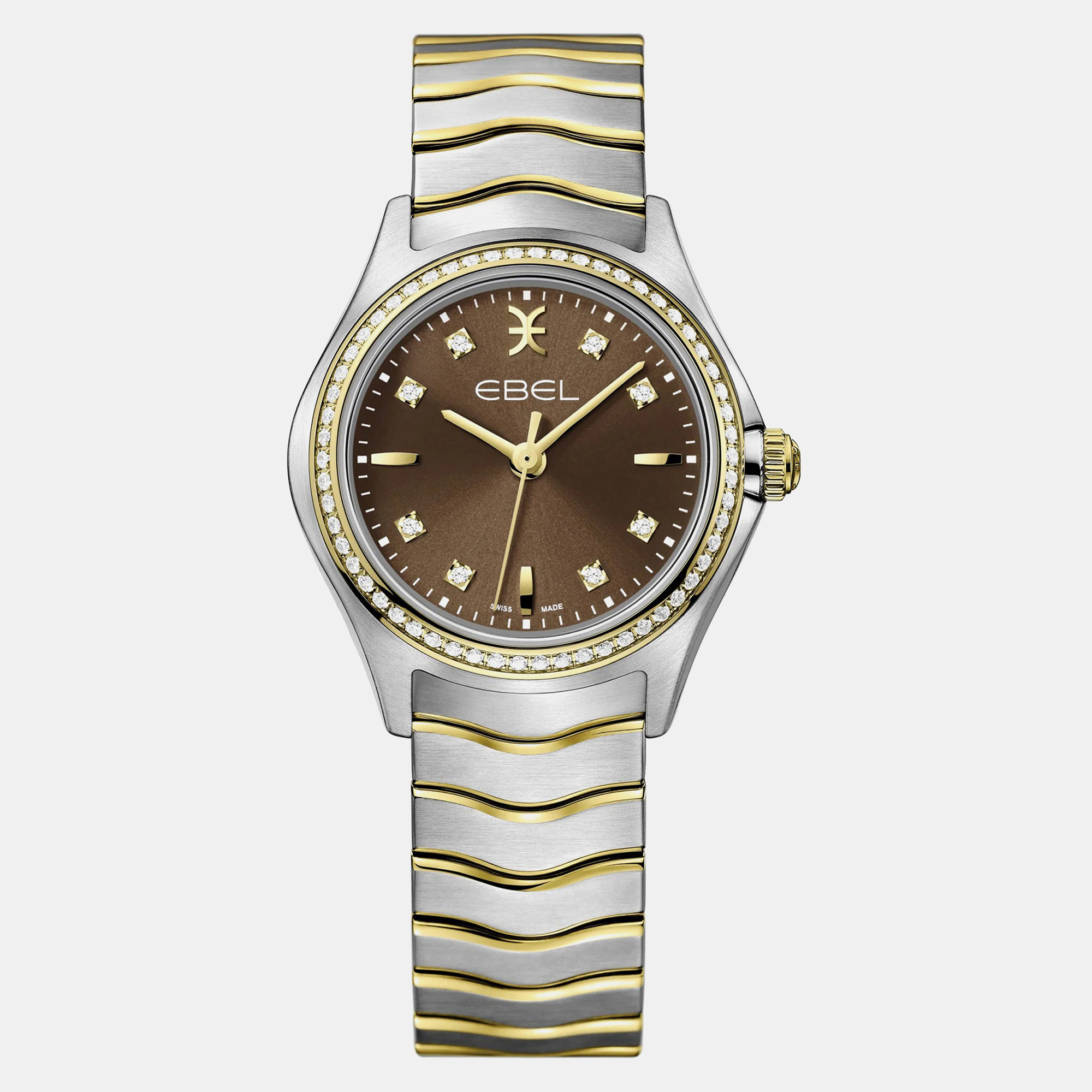 

Ebel Brown Stainless Steel Wave