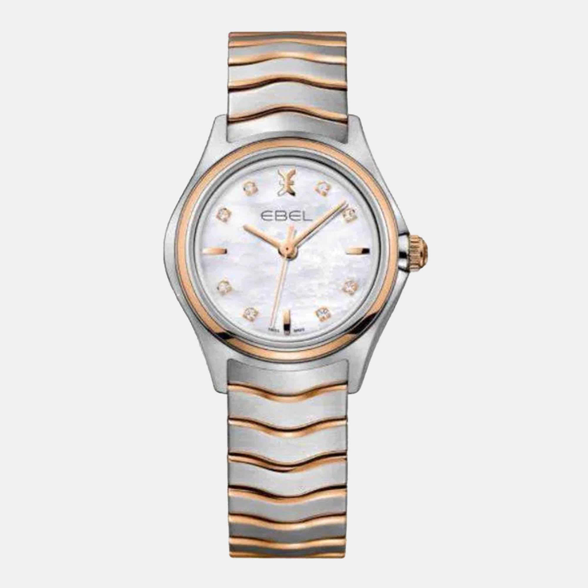

Ebel White Stainless Steel Wave