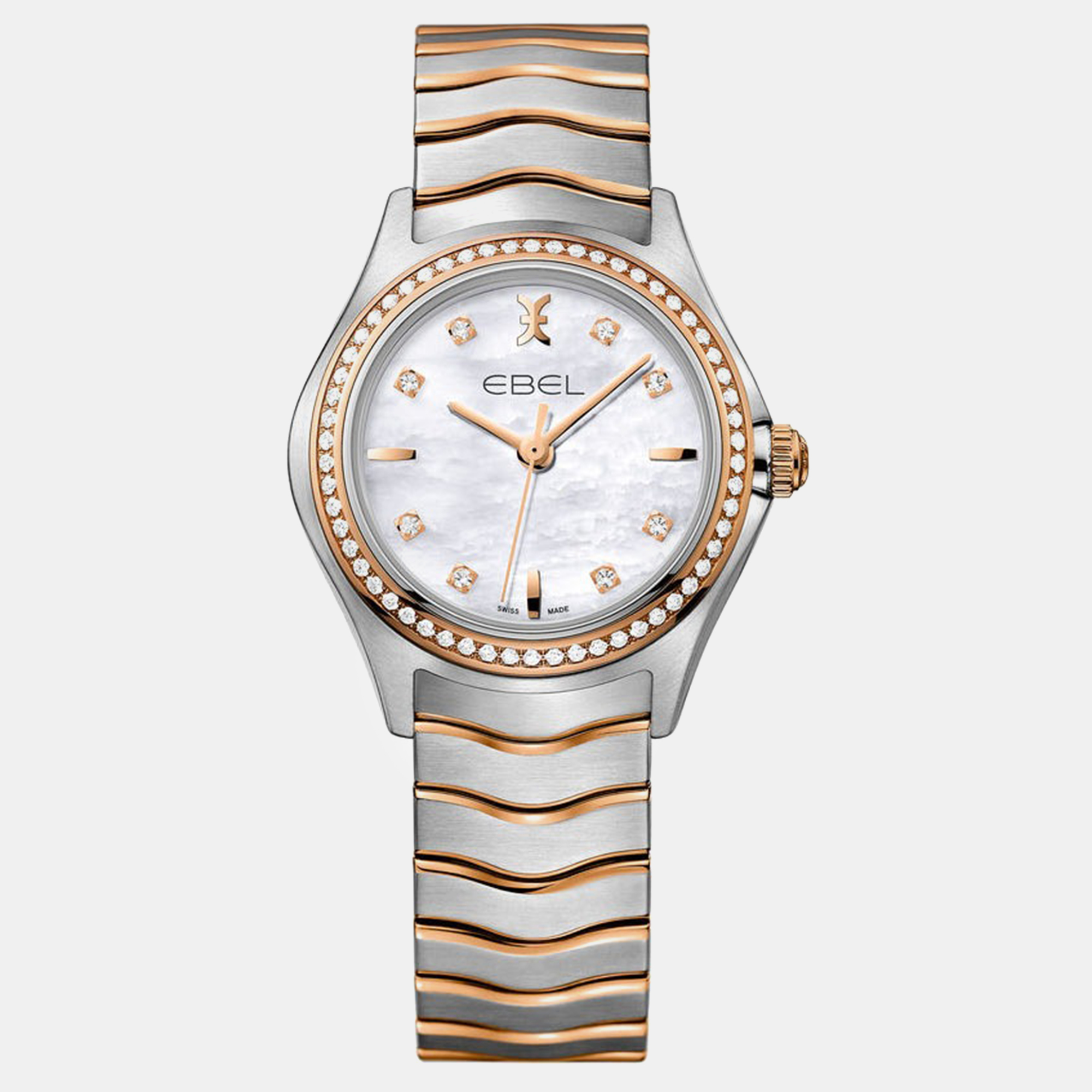 

Ebel White Stainless Steel Wave