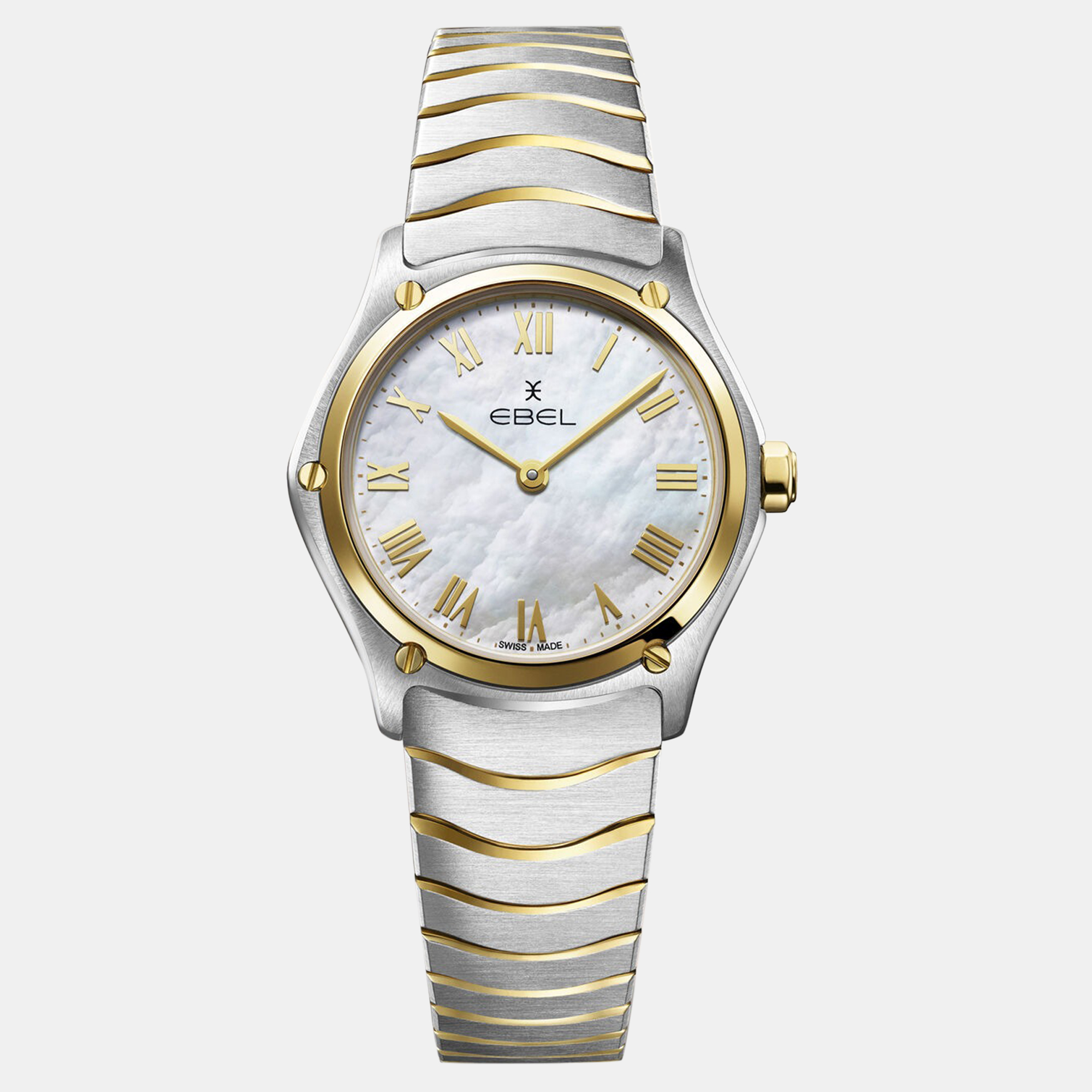 

Ebel White Stainless Steel Wave