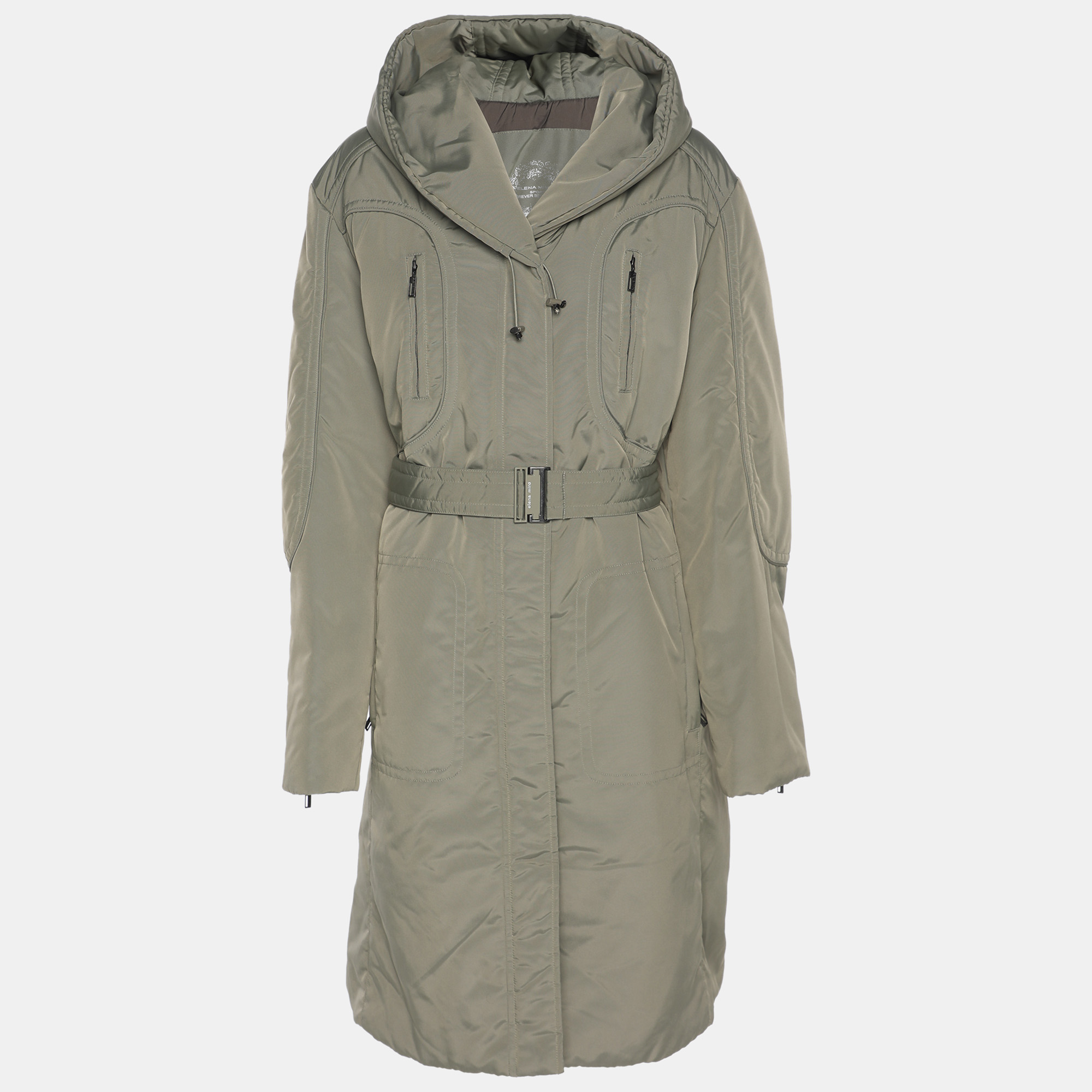 

Elena Miro Sport by Elena Miro Grey Nylon Puffer Jacket XL